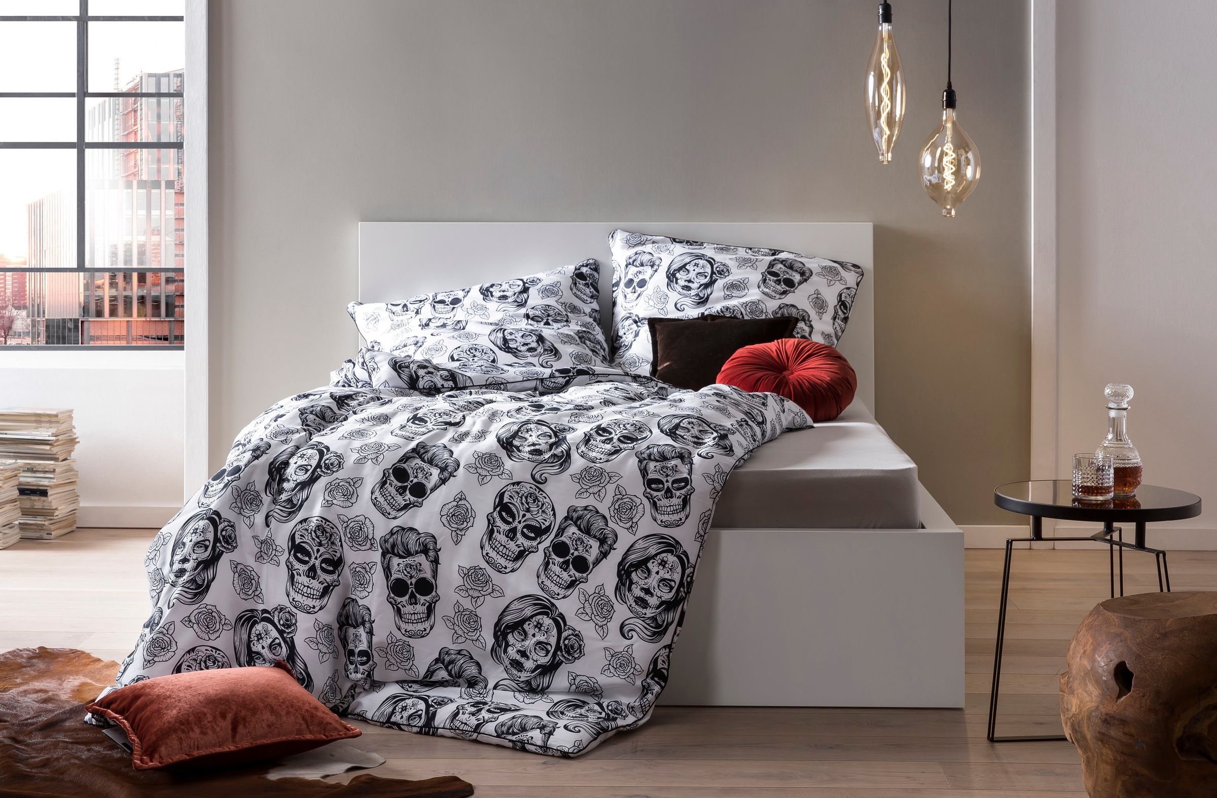 done. Bettwäsche "Skulls" beidseitig bedruckte Bettwäsche mit Keder günstig online kaufen