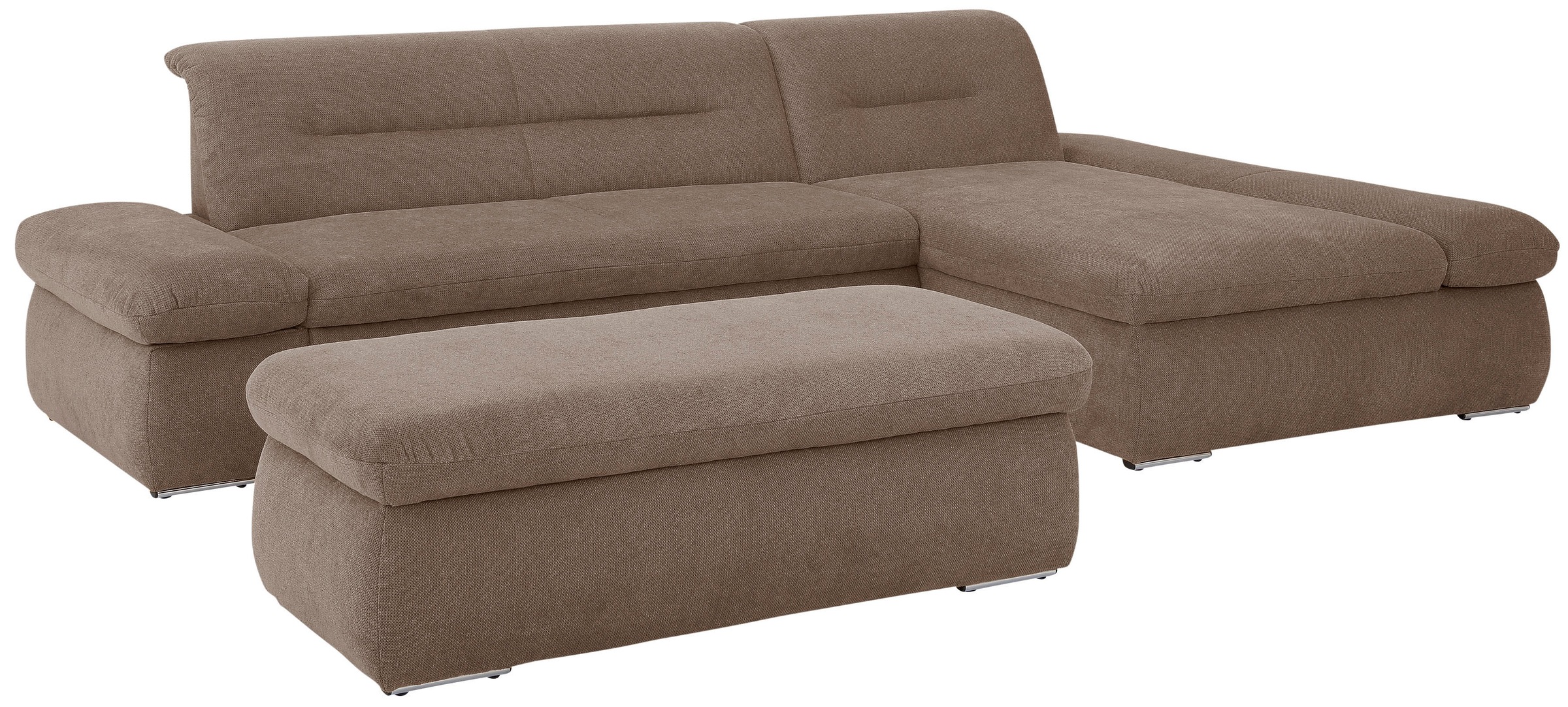 INOSIGN Ecksofa »Avesa L-Form«, Wahlweise mit Armteilvertsellung und Bettfunktion, B/T/H: 300/172/80cm