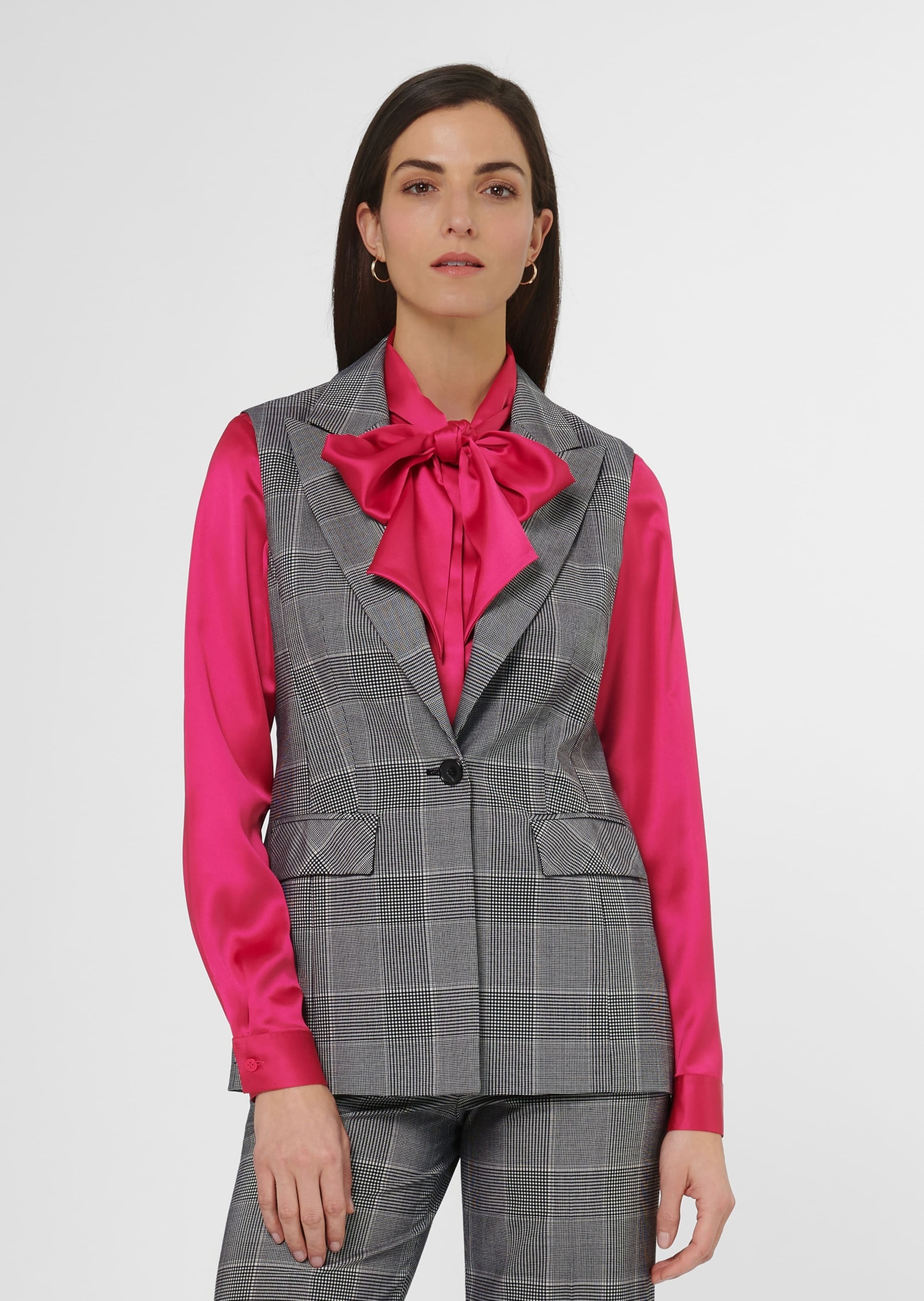 MADELEINE Kurzweste "Weste Klassisch-elegante Glencheck-Weste" günstig online kaufen