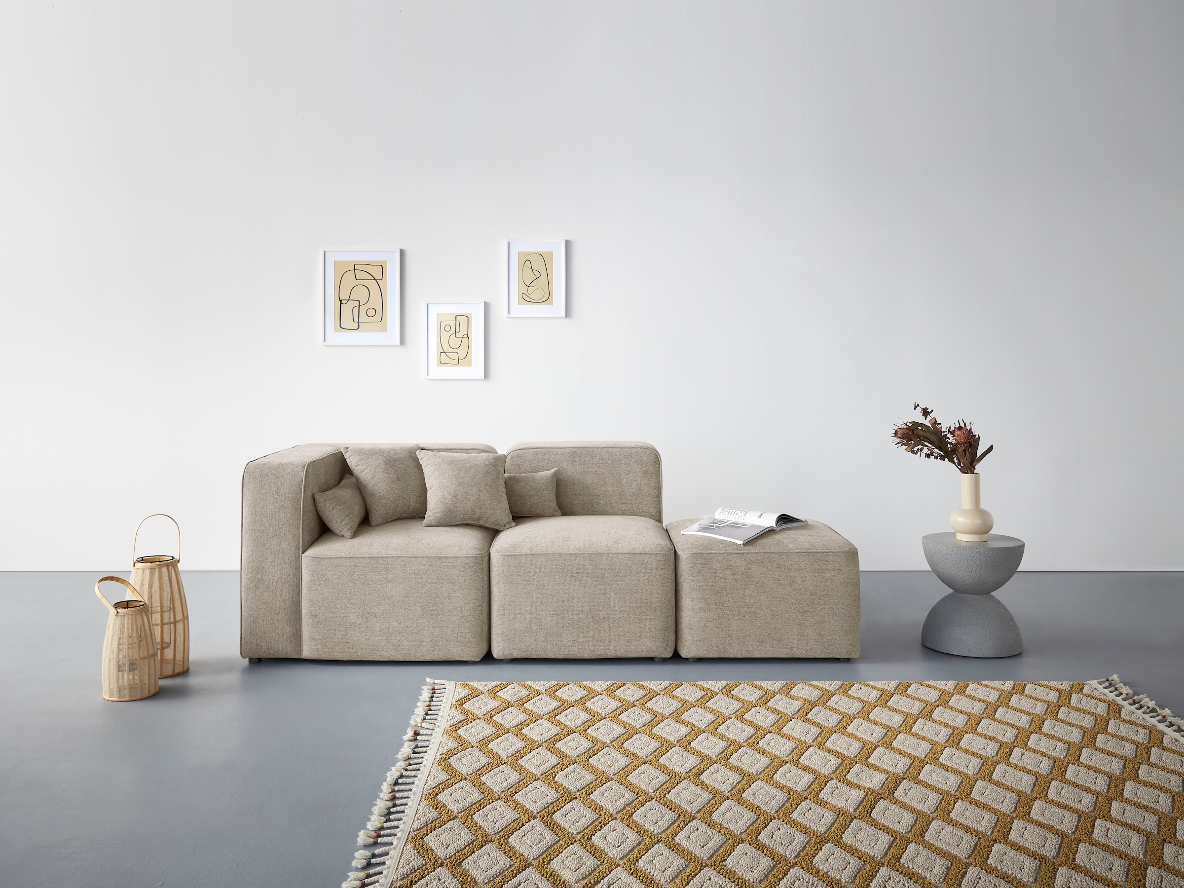 Home affaire 3-Sitzer "Sundstrup" Modulserie, individuelle Zusammenstellung günstig online kaufen