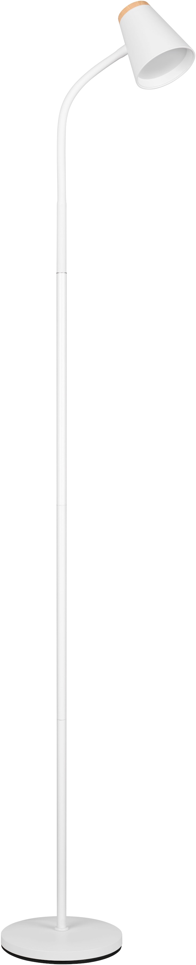REALITY Leuchten LED Stehlampe »PONGO, LED Stehleuchte mit ON/OFF Kippschalter am Lampenschirm, 3000K«, 1 flammig, Leuchtmittel LED-Board | LED fest integriert, verstellbarer Leuchtenkopf, Höhe 145 cm, Stehlampe Leselicht 500 Lumen
