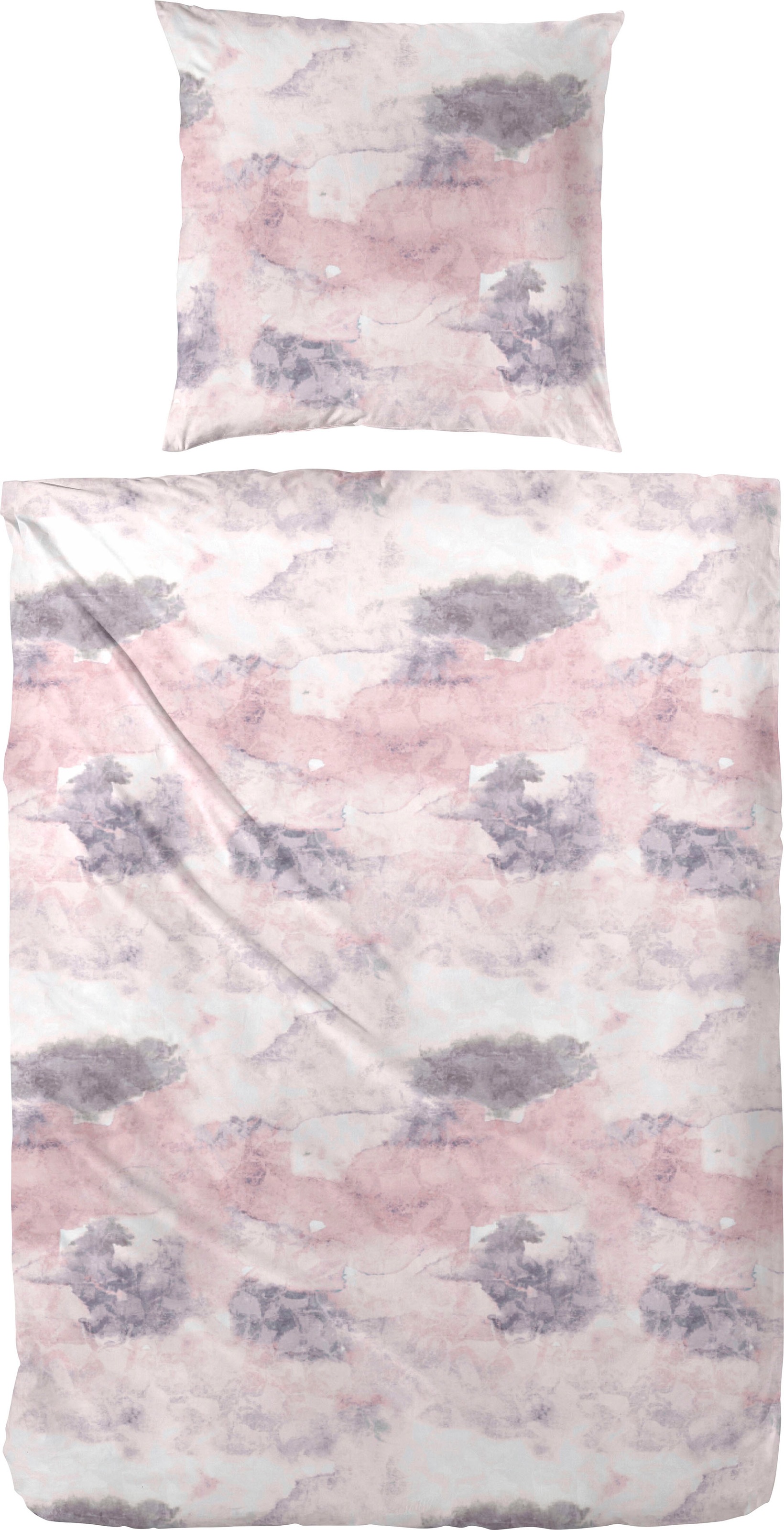 Primera Bettwäsche "Spot" 2 Stk. mit pastelligem Marmoreffekt günstig online kaufen