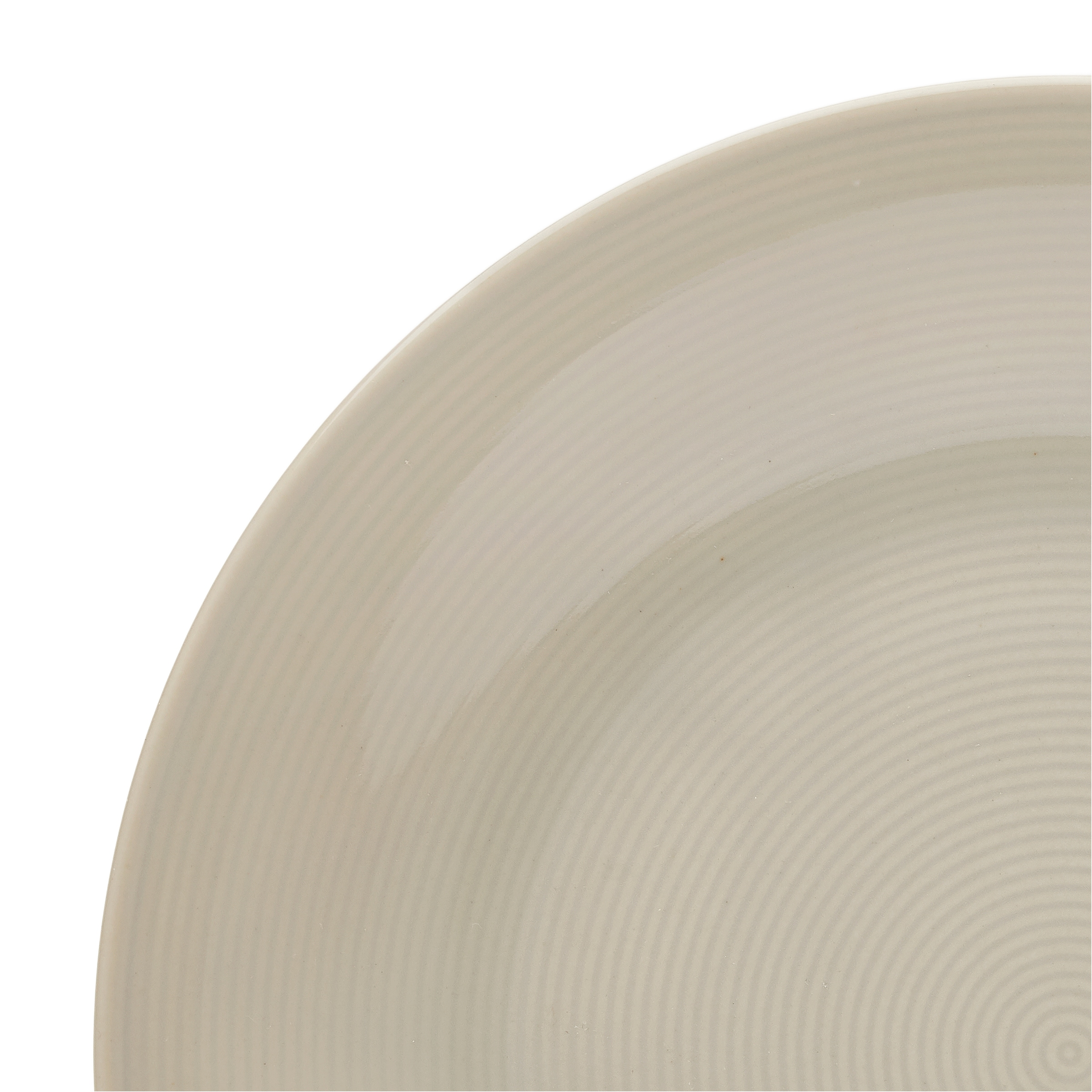 van Well Speiseteller »Jive, flacher Teller 25 cm, 6 Stück«, (Set, 6 St.), dezentes Spiraldekor, spülmaschinen-und mikrowellengeeignet