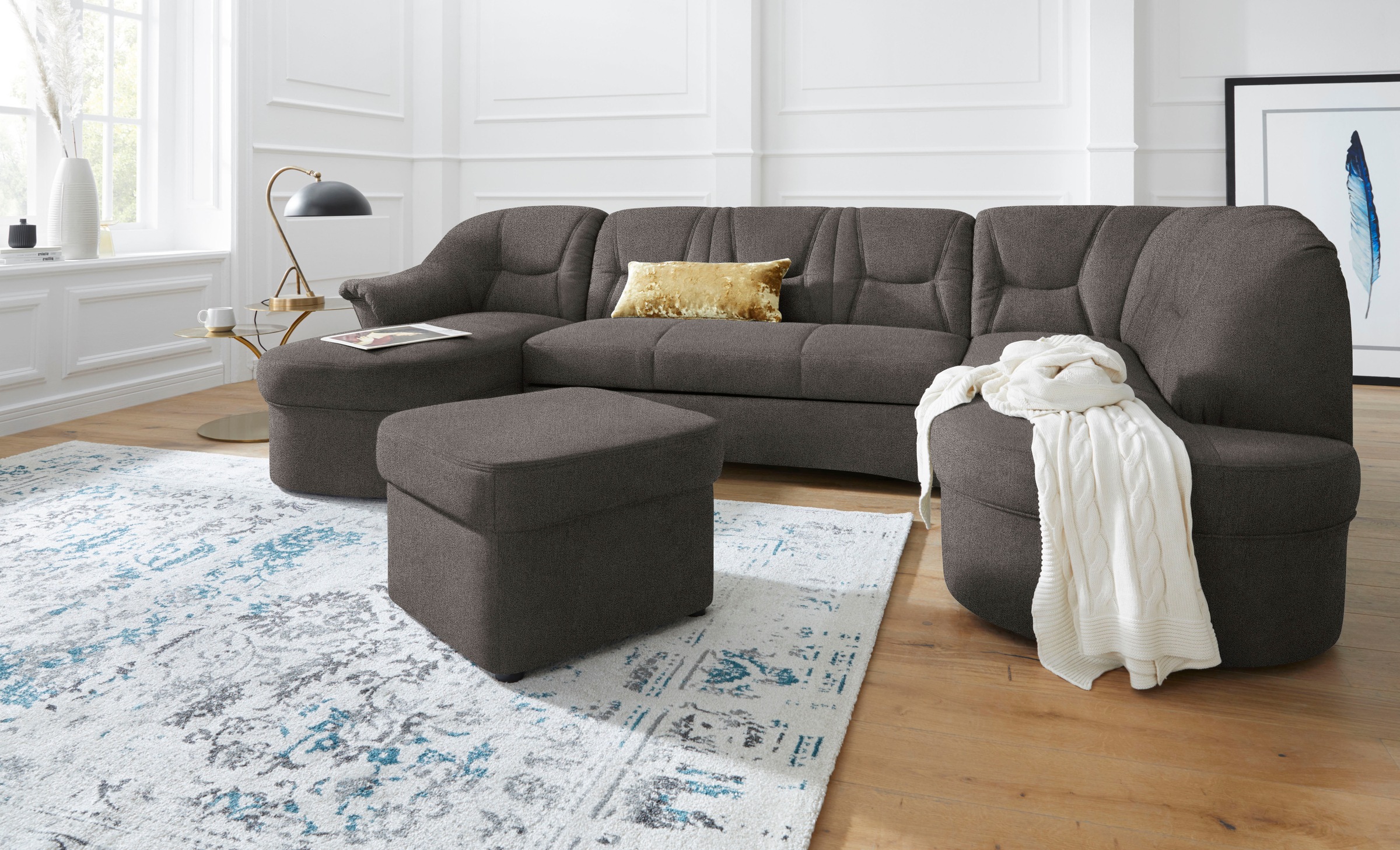 DOMO collection Wohnlandschaft "Sarafina, zeitlos und komfortabel, optional günstig online kaufen