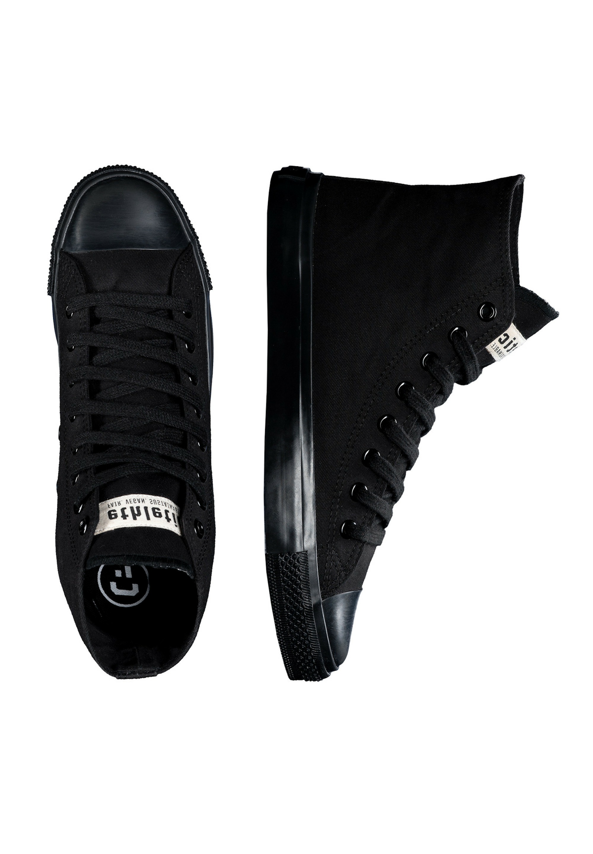 ETHLETIC Sneaker »Black Cap Hi Cut«, Fairtrade Produkt