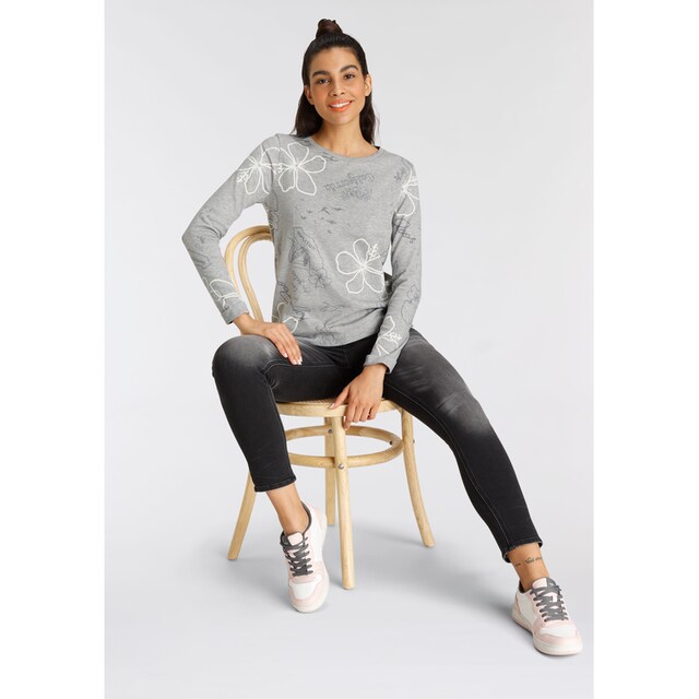 KangaROOS Sweatshirt, mi tollem Alloverprint im American-Style - NEUE  KOLLEKTION online bestellen | BAUR