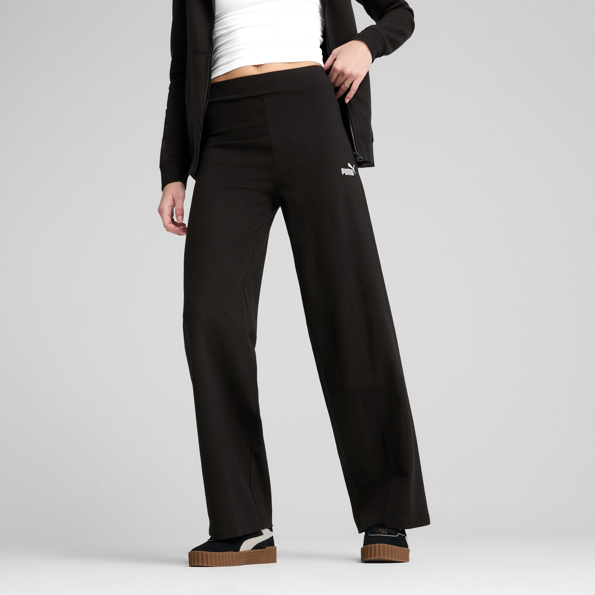 PUMA Leggings "ESS SMALL NO. 1 LOGO HIGH-WAIST STRAIGHT LEGGINGS" aus Baumw günstig online kaufen