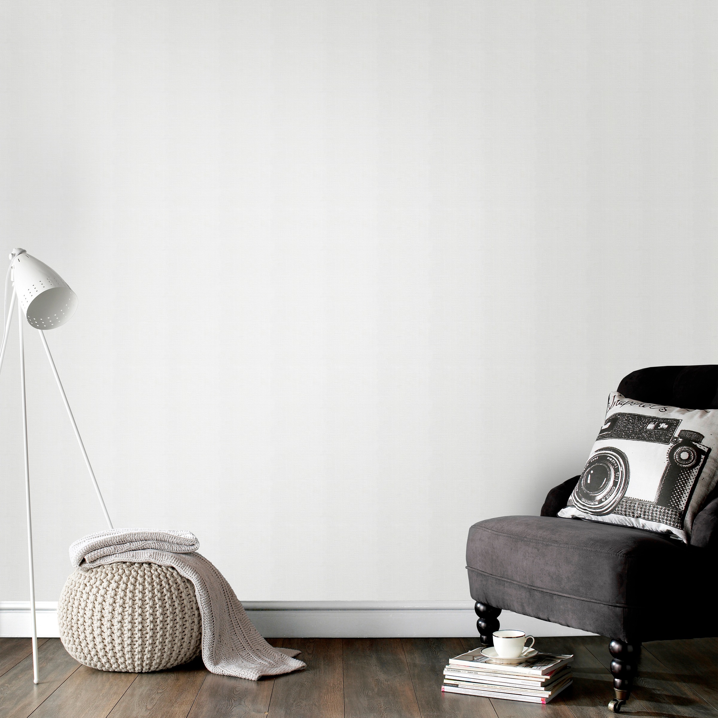 Superfresco Easy Vliestapete, uni, Uni Creme - 10m x 52 cm