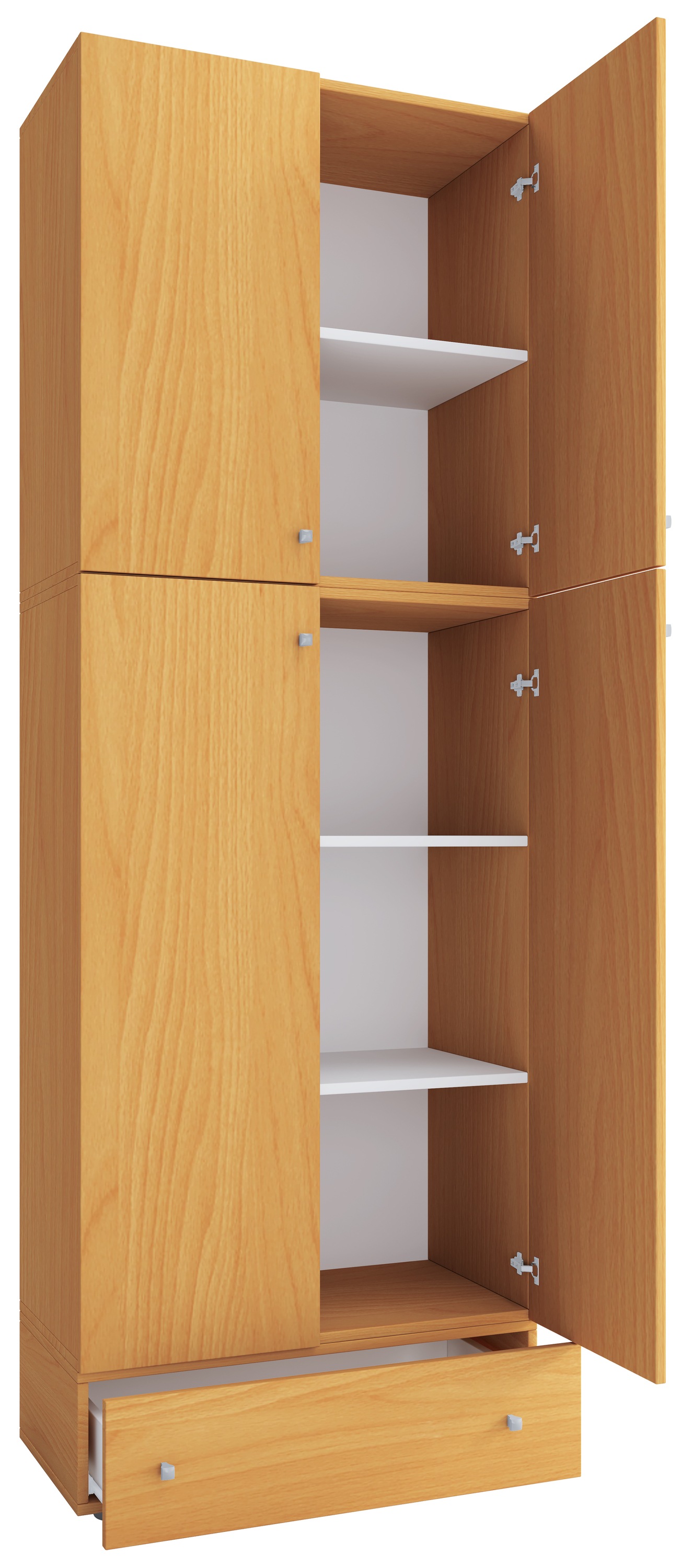 VCM Schuhschrank »VCM Holz-Schuhschrank | Maße: H. 200 x B. 70 x T. 39 cm| Allzweckschrank | 5 Fächer | 4 Drehtüren | extra Schublade¿ Lona«, (1 St.)