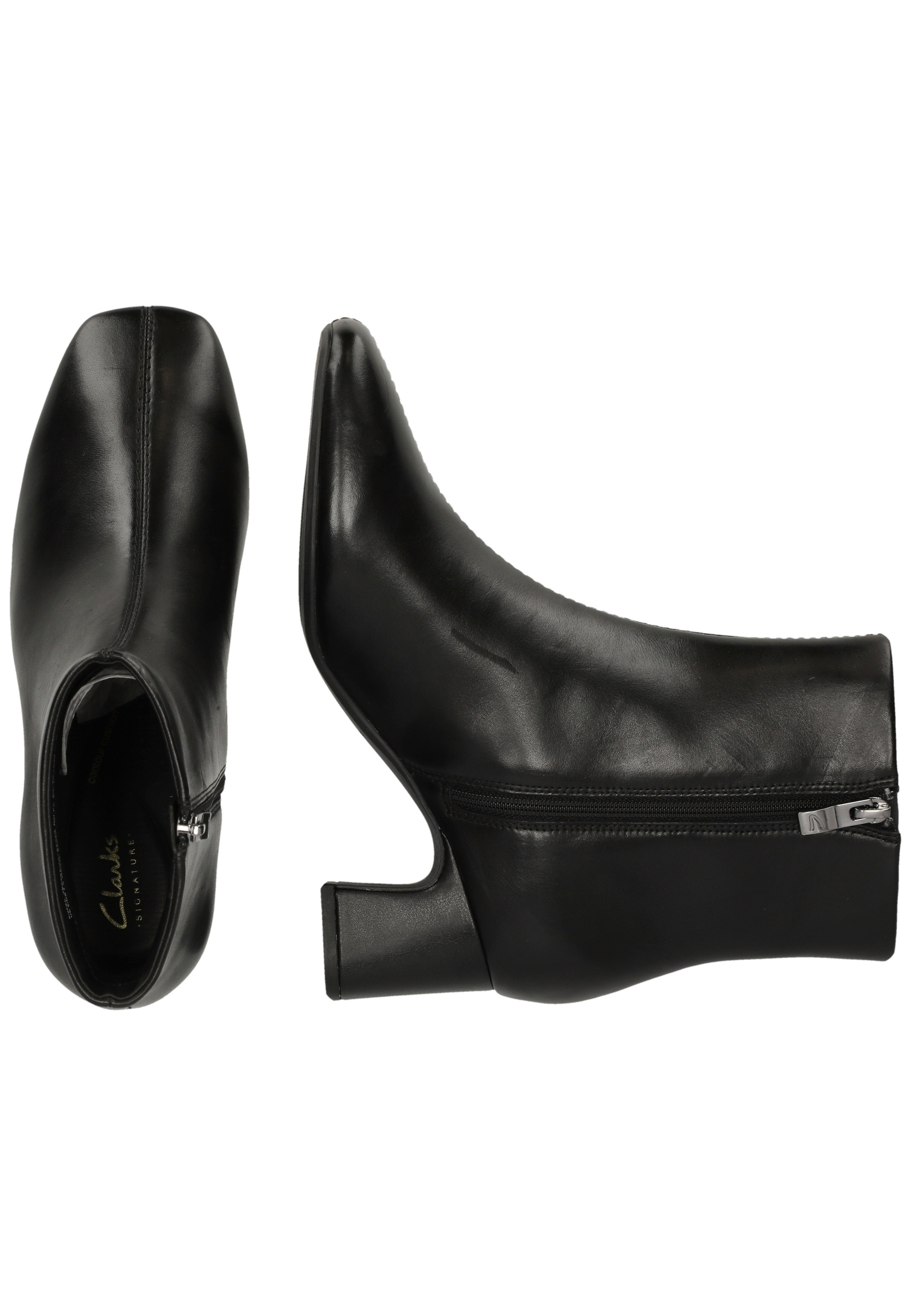 Clarks Stiefelette »Fernie Zip«  mit eleganter, quadratischer Schuhspitze