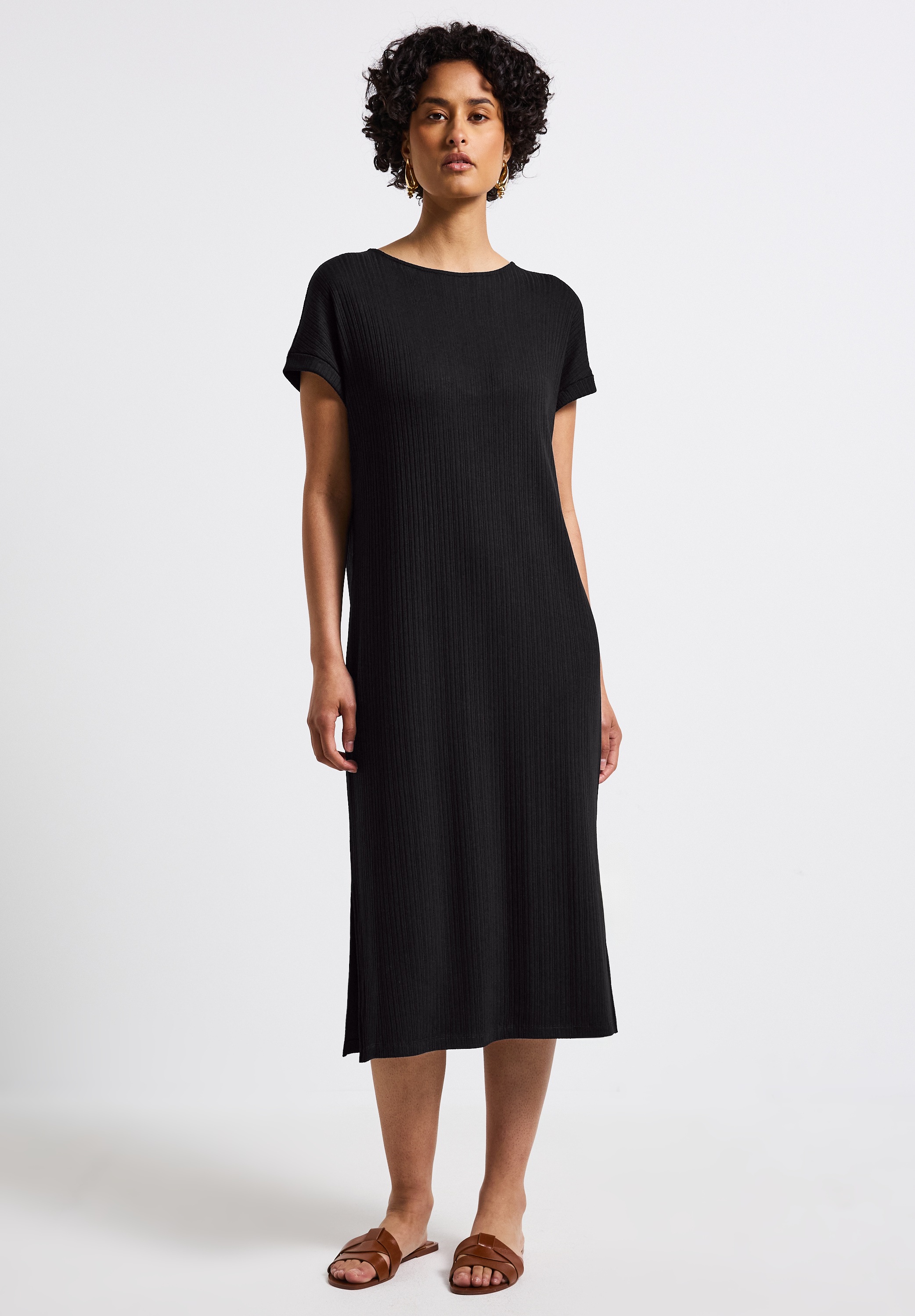 STREET ONE Midikleid Ohne Taschen mit Rundhalsausschnitt günstig online kaufen