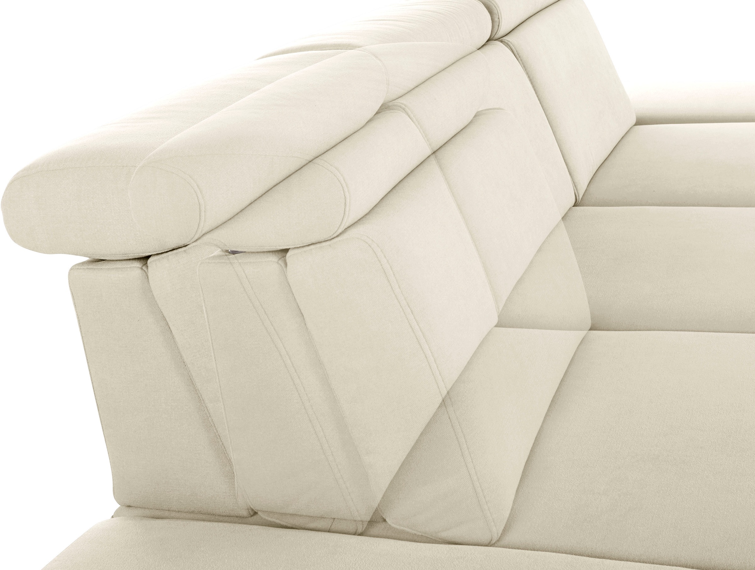 sit&more Ecksofa »Brisbane L-Form«, Fußhöhe 12 cm, inklusive Sitztiefen-, Armteil- und Kopfteilverstellung