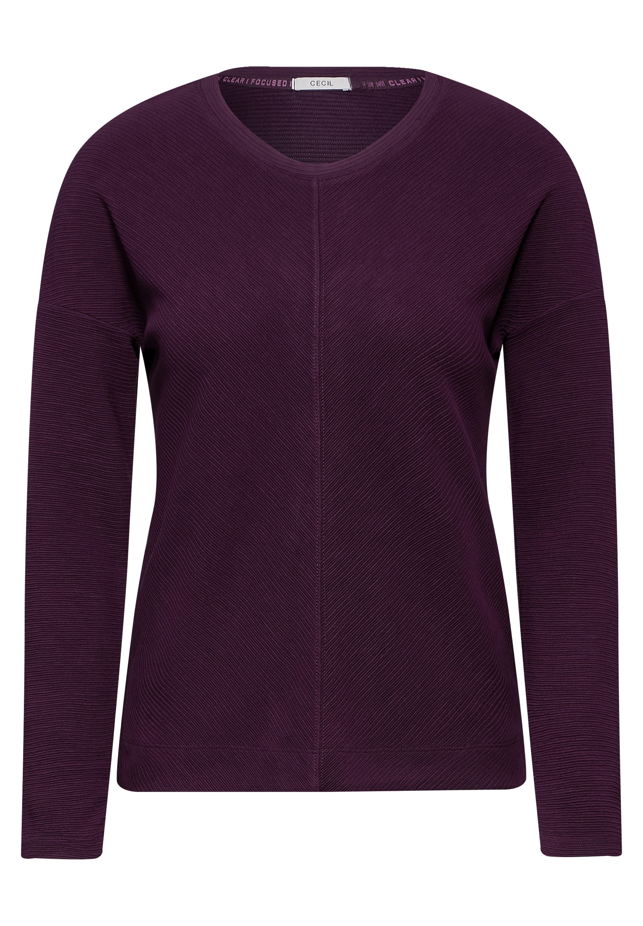 Cecil Langarmshirt, mit Streifen-Struktur