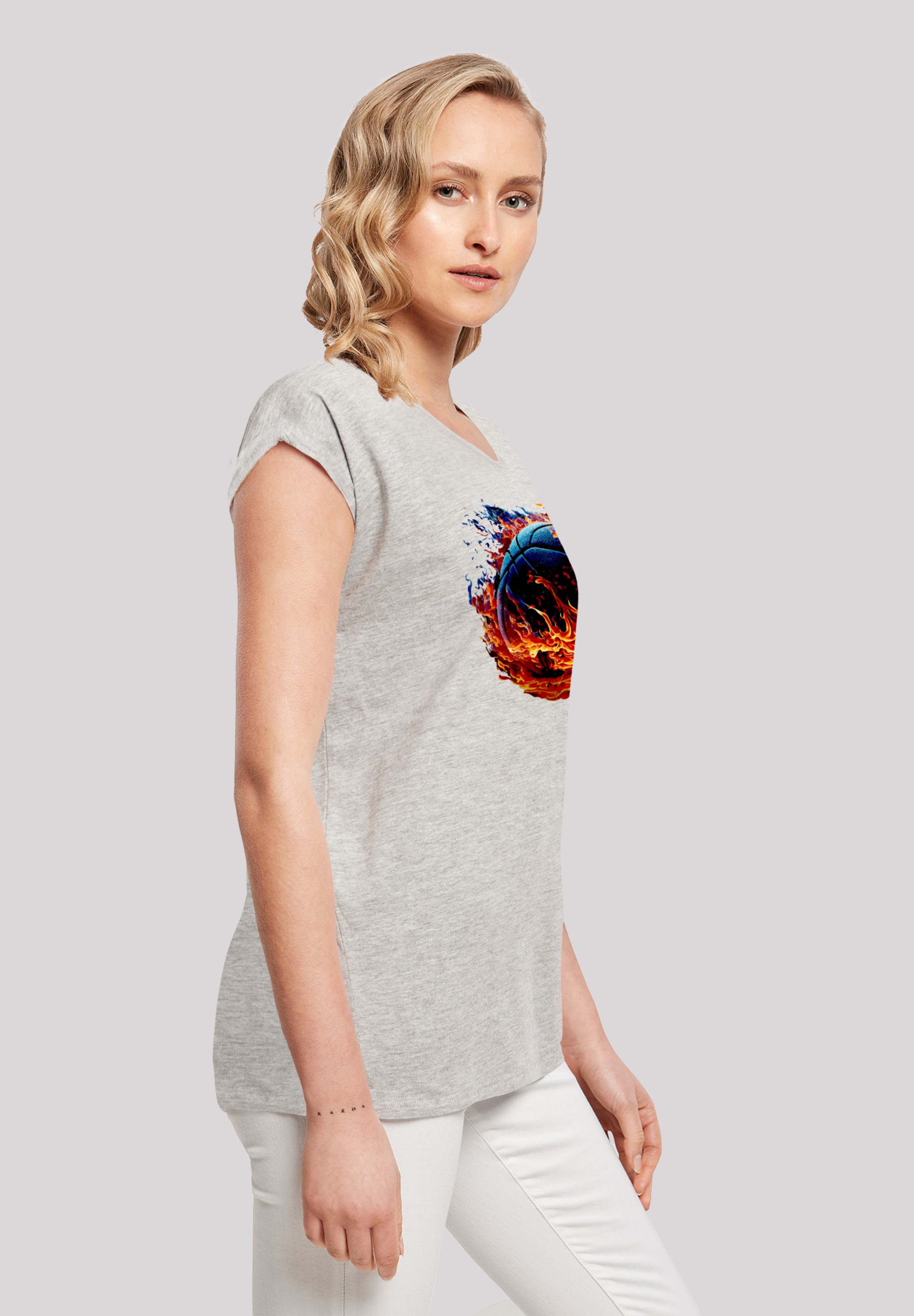 Fire | bestellen Sport F4NT4STIC On T-Shirt Print für »Basketball SLEEVE«, SHORT BAUR