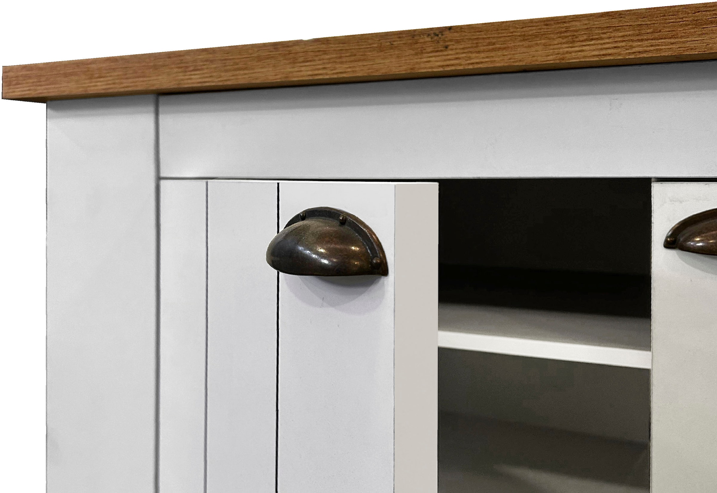 INOSIGN Schuhschrank »FIGO, Made in Italy – Schuhkommode,Schuhregal für ca. 30 Paar Schuhe«, (1 St.), 3-Türig, Siebdruck-dekorative Fräsungen, 10 Fächer, Höhe: 100 cm