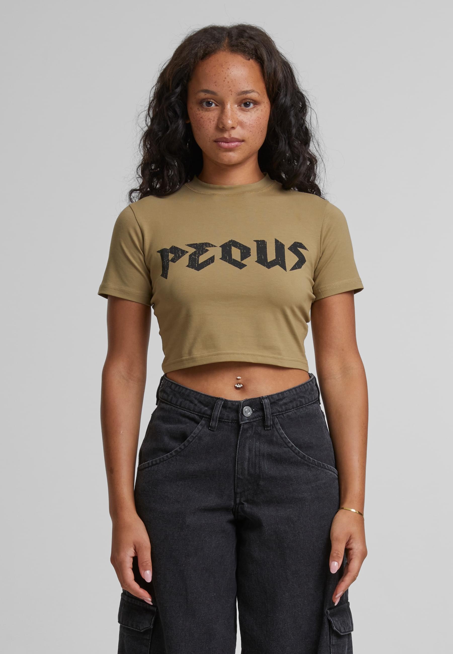 PEQUS T-Shirt »PEQUS PEQUS Band Logo Crop Tops« 1 Stk.