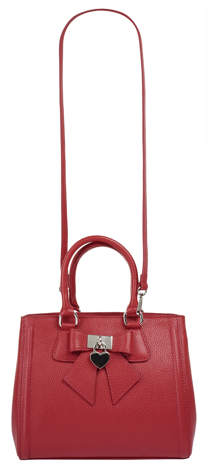 Cluty Henkeltasche »CLUTY Damen SOLCUORE echt Leder, Made in Italy« echt Leder, Made in Italy