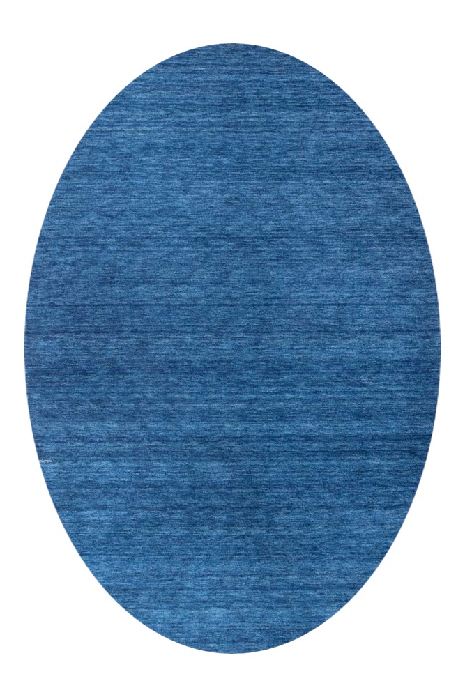 morgenland Wollteppich »Uni - Gabbeh Teppich - Softy«, oval, 1,6 mm Höhe, Gabbeh Optik, Uni Farben, reine Wolle, sehr weicher Flor, Wohnzimmer