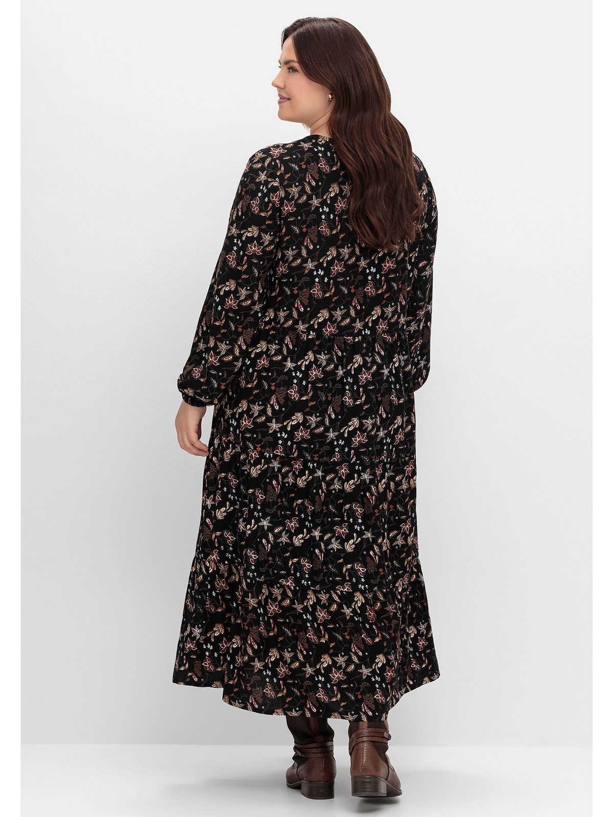 Sheego Druckkleid »Große Größen«, mit Alloverprint, komplett gefüttert
