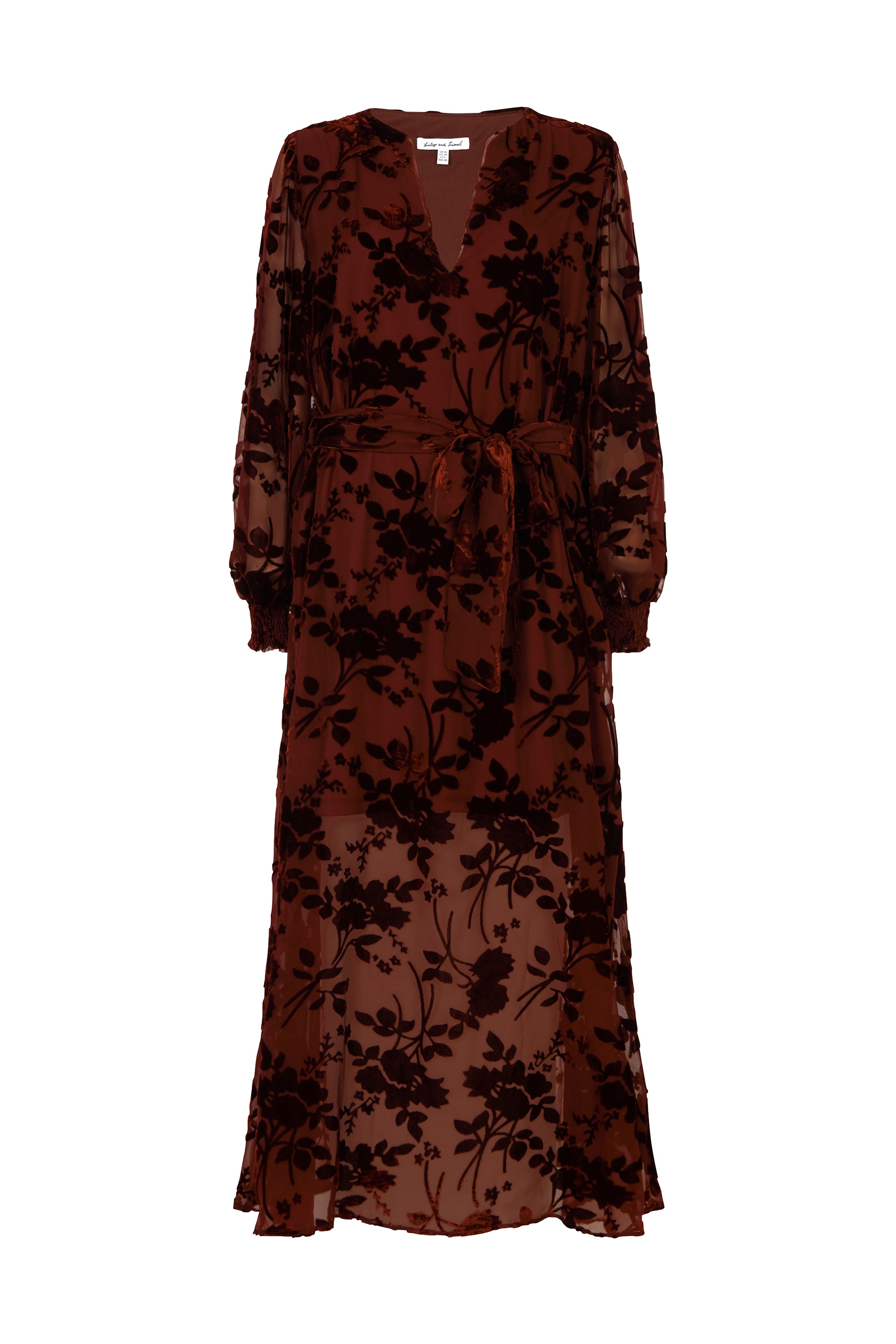 Lily and Lionel Minikleid "Brezze Velvet Burnout Maxi Dress Damen" günstig online kaufen