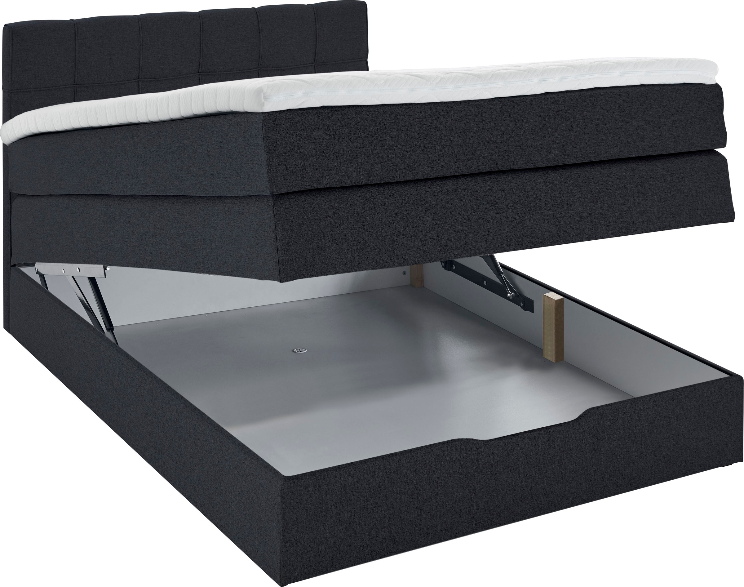 INOSIGN Boxspringbett »Fornoli«, inkl. Topper und Bettkasten, H3 in zwei Matratzenarten