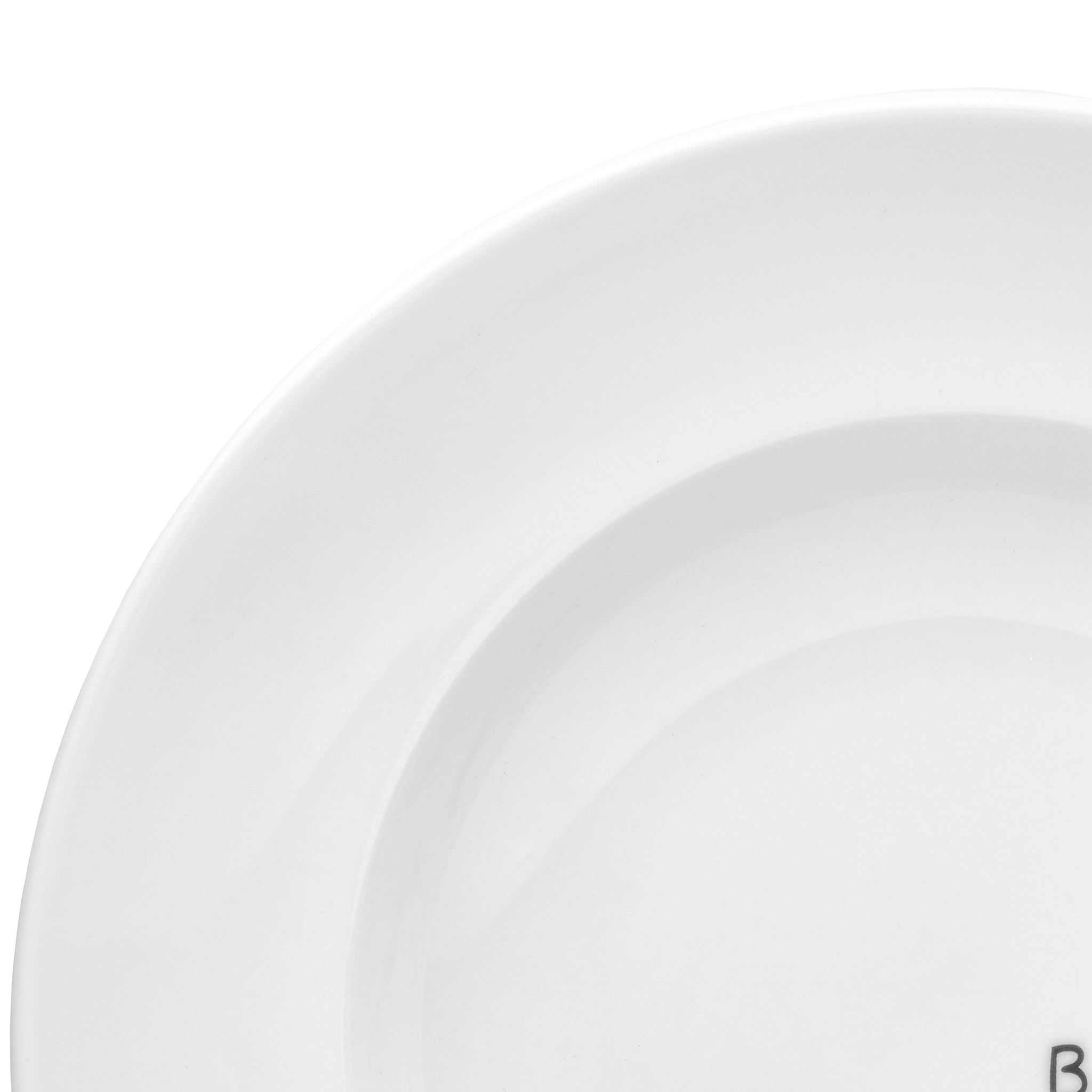 van Well Pastateller »Teller Set, Italia, Teller 27 cm, 6 Stück« Porzellan, Typografie-Design, spülmaschinen-/mikrowellengeeignet