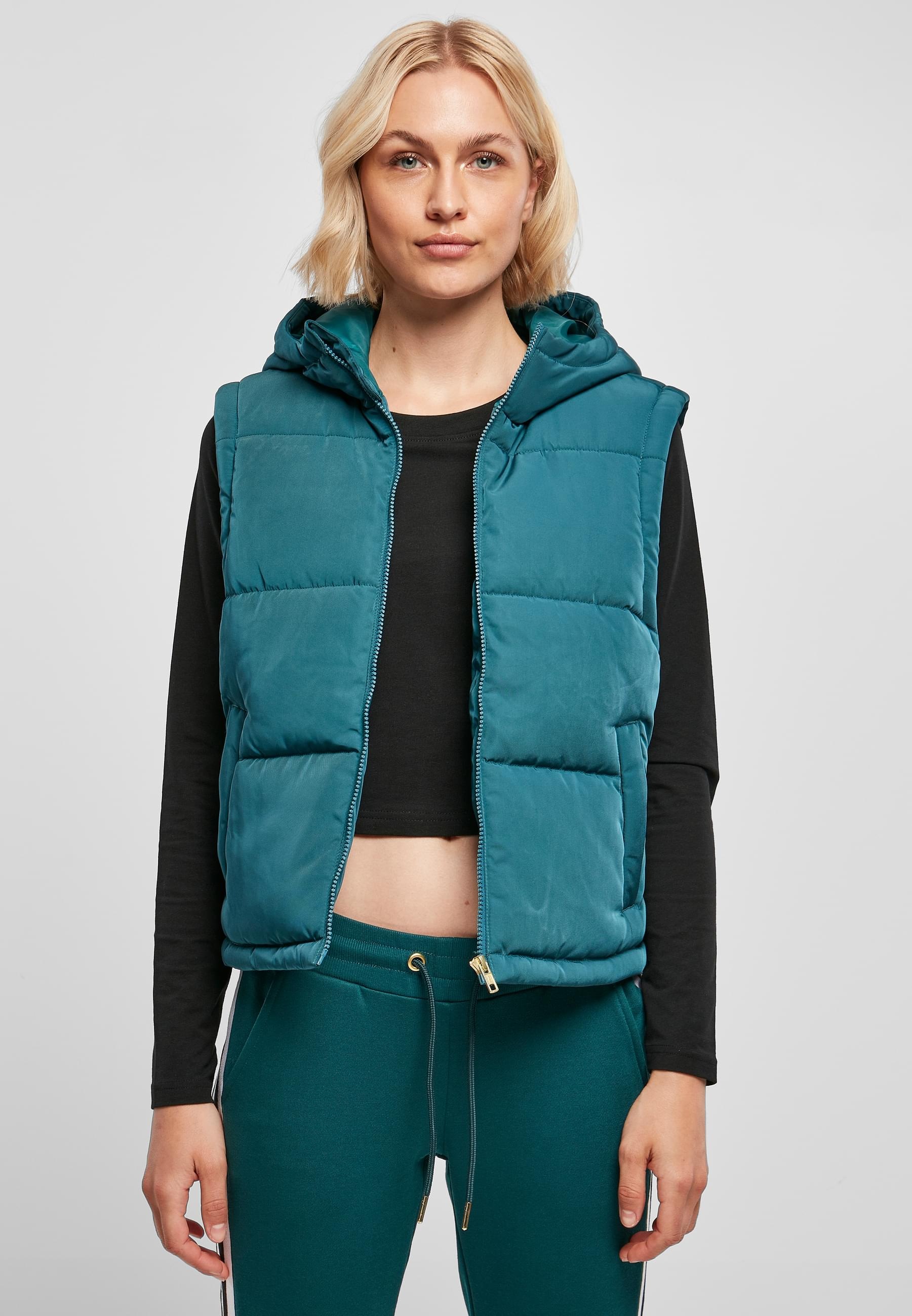 URBAN CLASSICS Jerseyweste »Urban Classics Damen Ladies Recycled Twill Puffer Vest«, (1 tlg.)