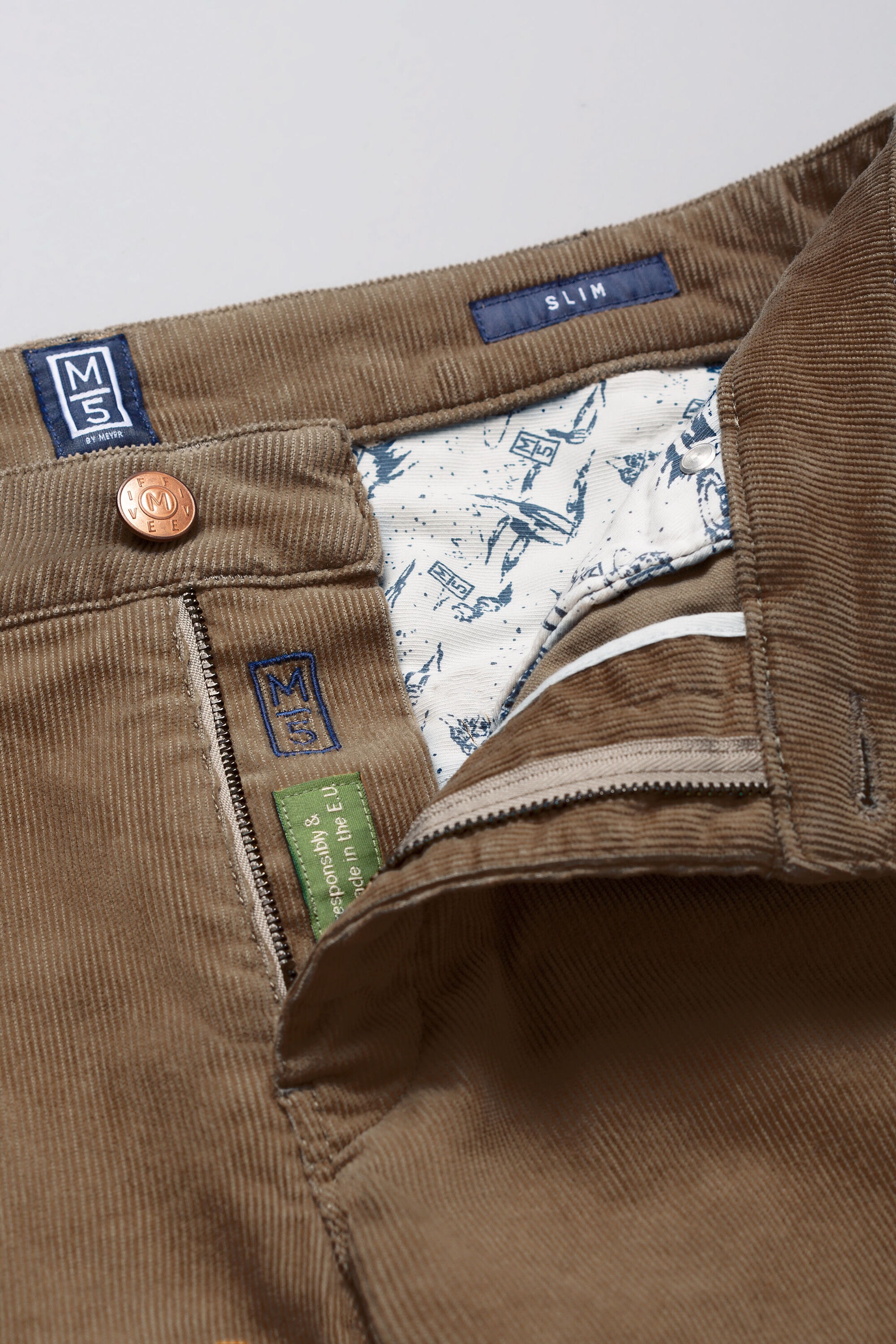 MEYER Cordhose »Five-Pocket-Hose«, im unifarbenen Design