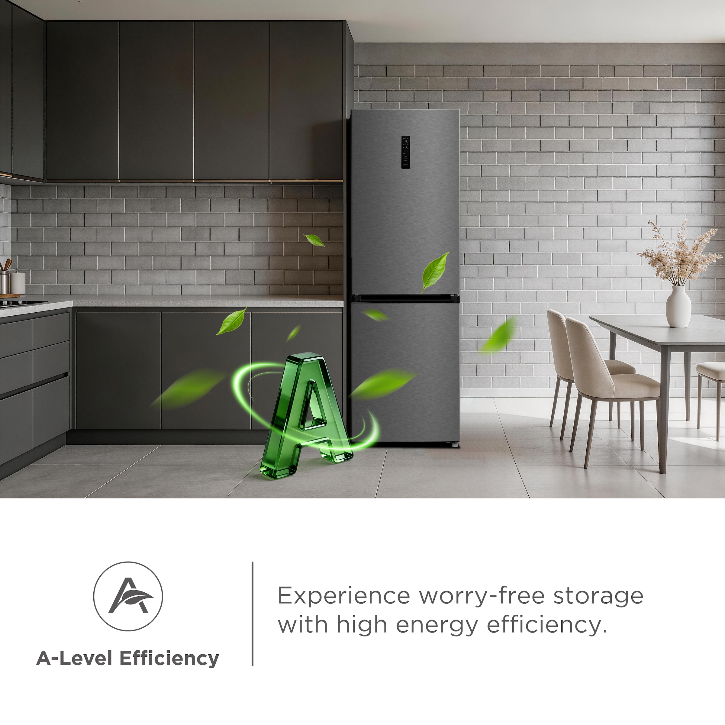 Hanseatic Kühl-/Gefrierkombination »HKGKB18560ANFI« 185 cm hoch 59,5 cm breit