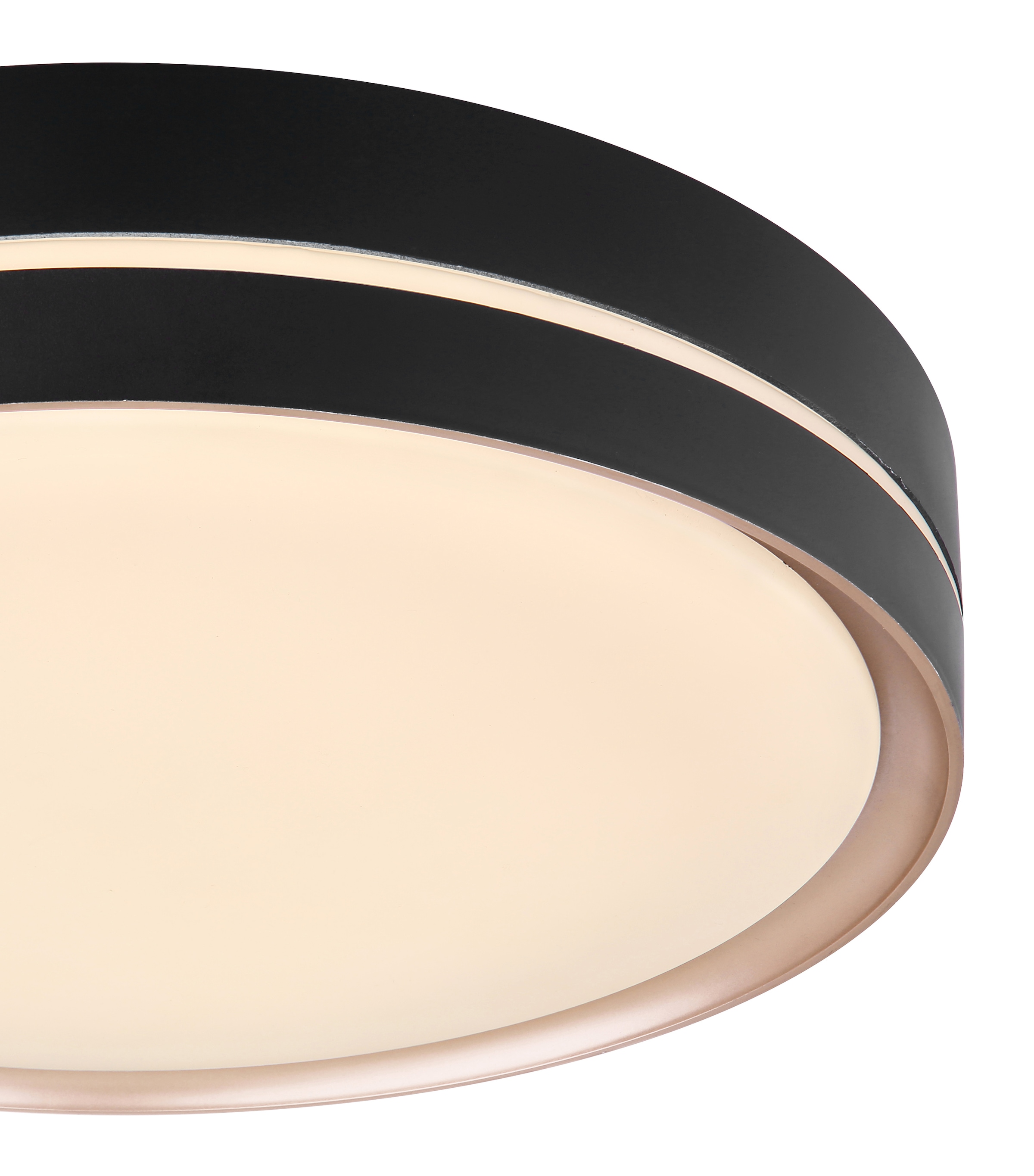 GLOBO LIGHTING Deckenleuchte »MANNI« LED-Modul 1 Stk. Deckenleuchte schwarz/bronze, LED dimmbar, Fernbedienung