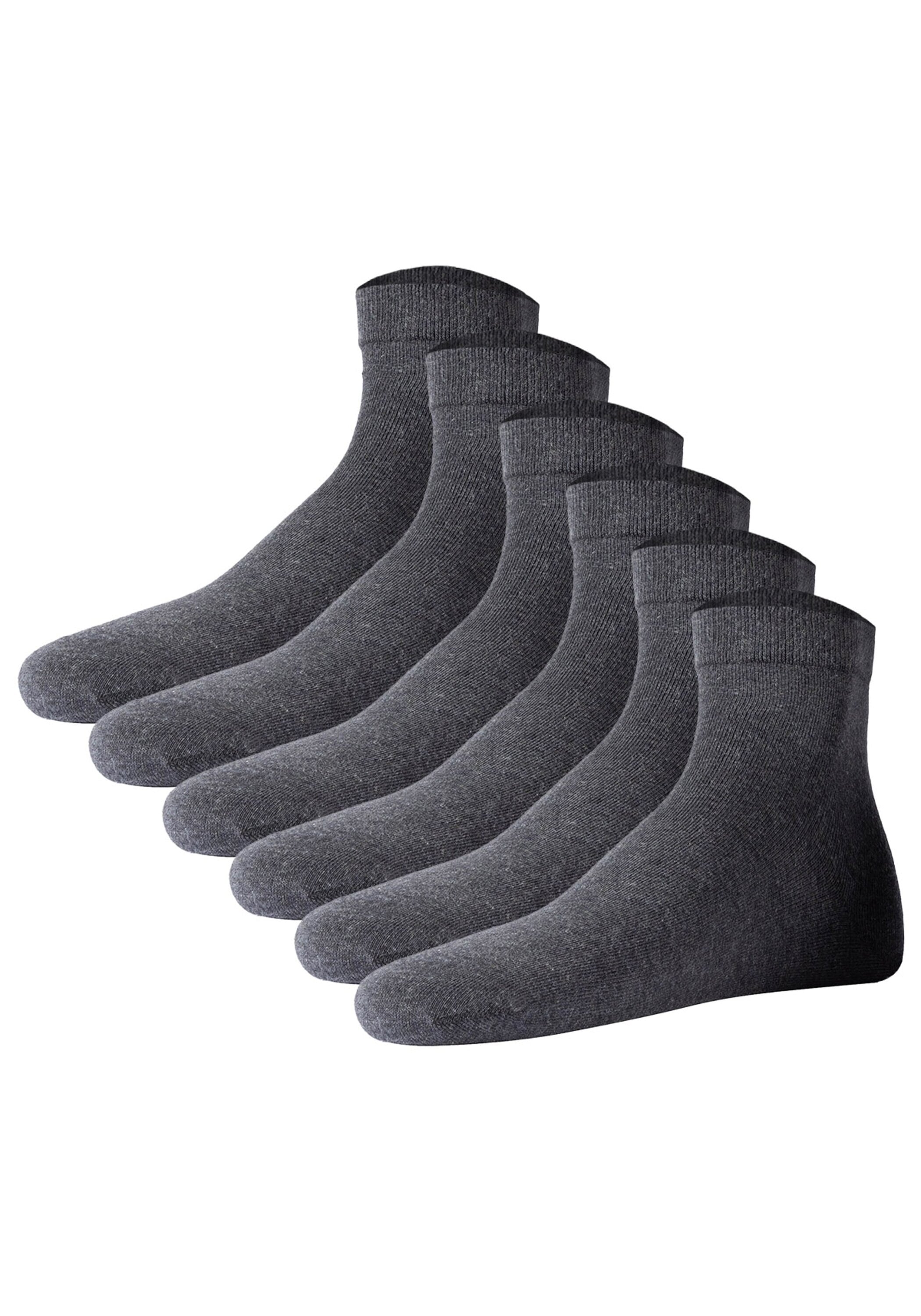 JOOP Kurzsocken "Socken Unisex premium essential organic cotton Quarter 6p 6er Pack" 6 Paar tlg.