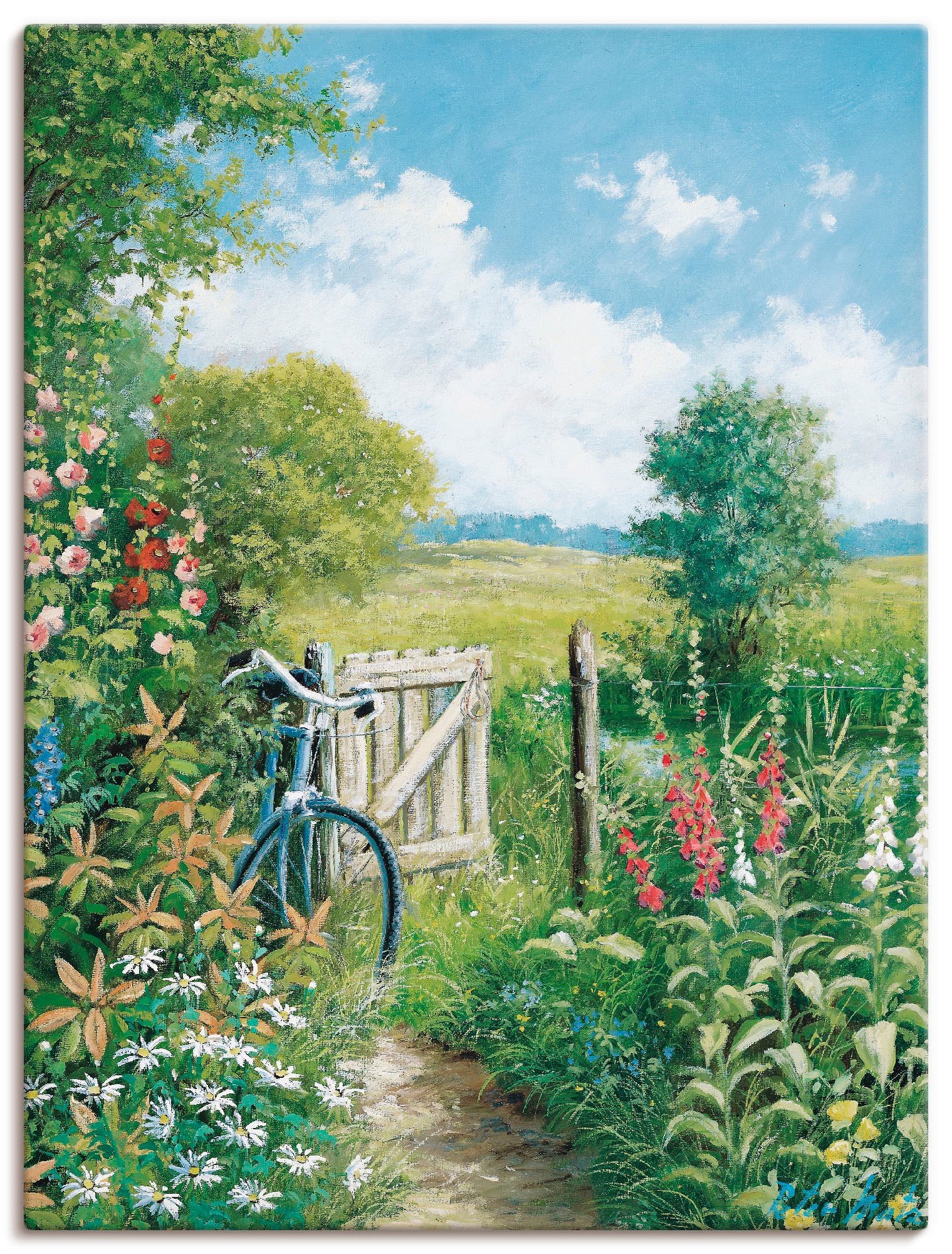 Artland Wandbild "Endloses Ziel" Garten 1 Stk. tlg. als Leinwandbild, Poster in verschied. Größen