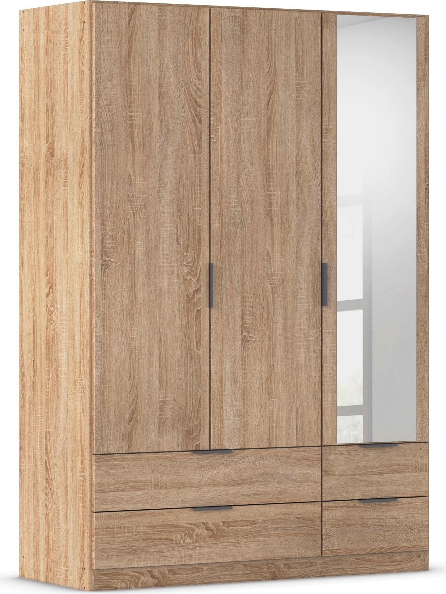 rauch Kleiderschrank "Drehtürenschrank Schrank Garderobe Ankleide Schlafzimmer LAGOA" 3 verschiedene Ausstattungen BASIC/CLASSIC/PREMIUM (inkl. SOFT-CLOSE), geräumige Schubladen, 3 Breiten, optional mit Aufsatz MADE IN GERMANY