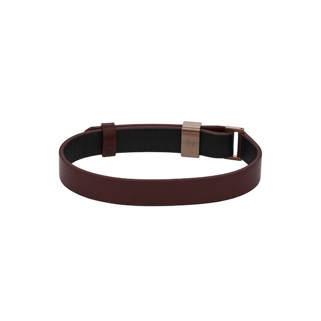 Emporio Armani Armband »EGS2936200«, aus Edelstahl + Leder | BAUR