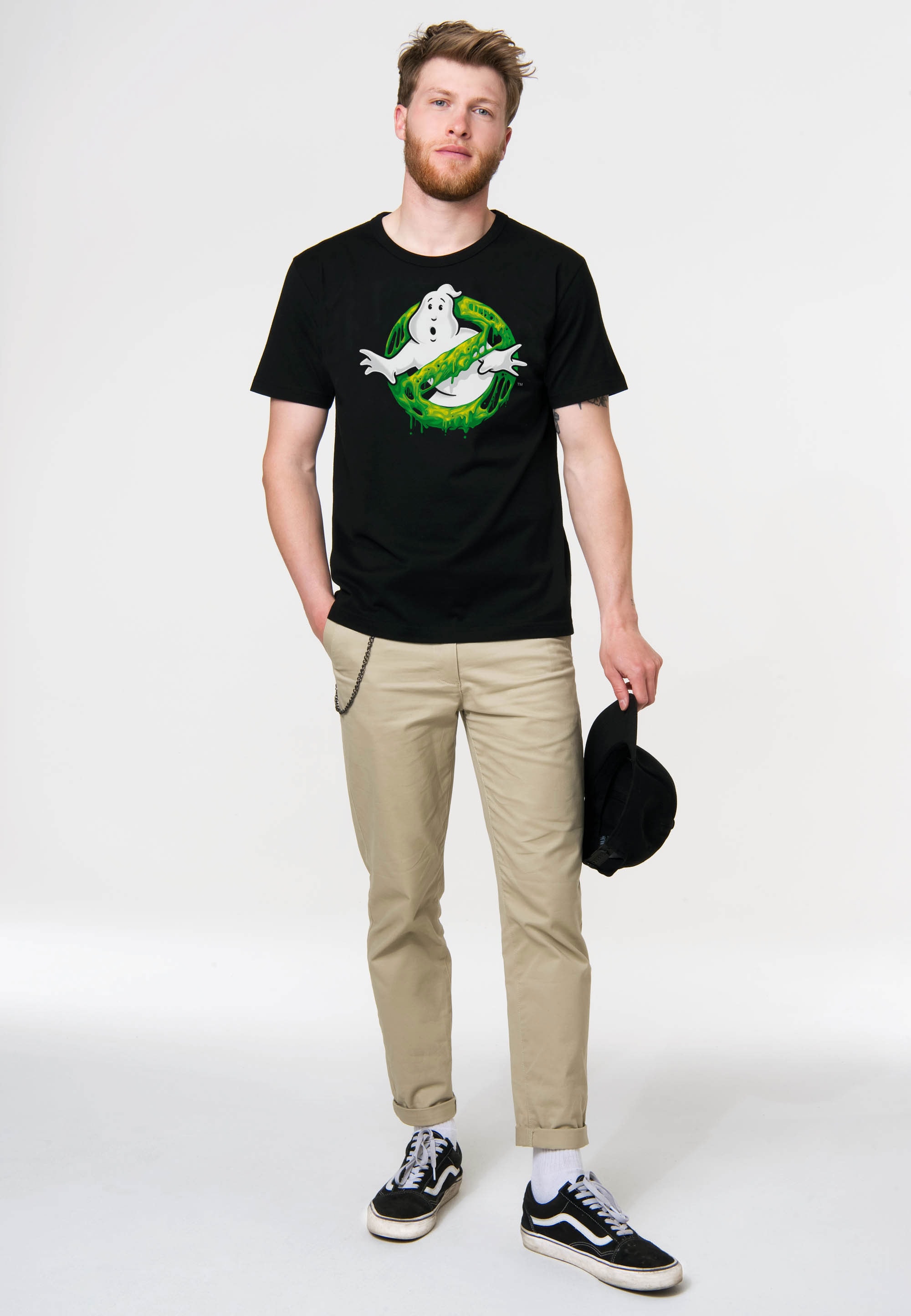 LOGOSHIRT T-Shirt »Ghostbusters – Slime | Logo«, bestellen BAUR coolem mit ▷ Print