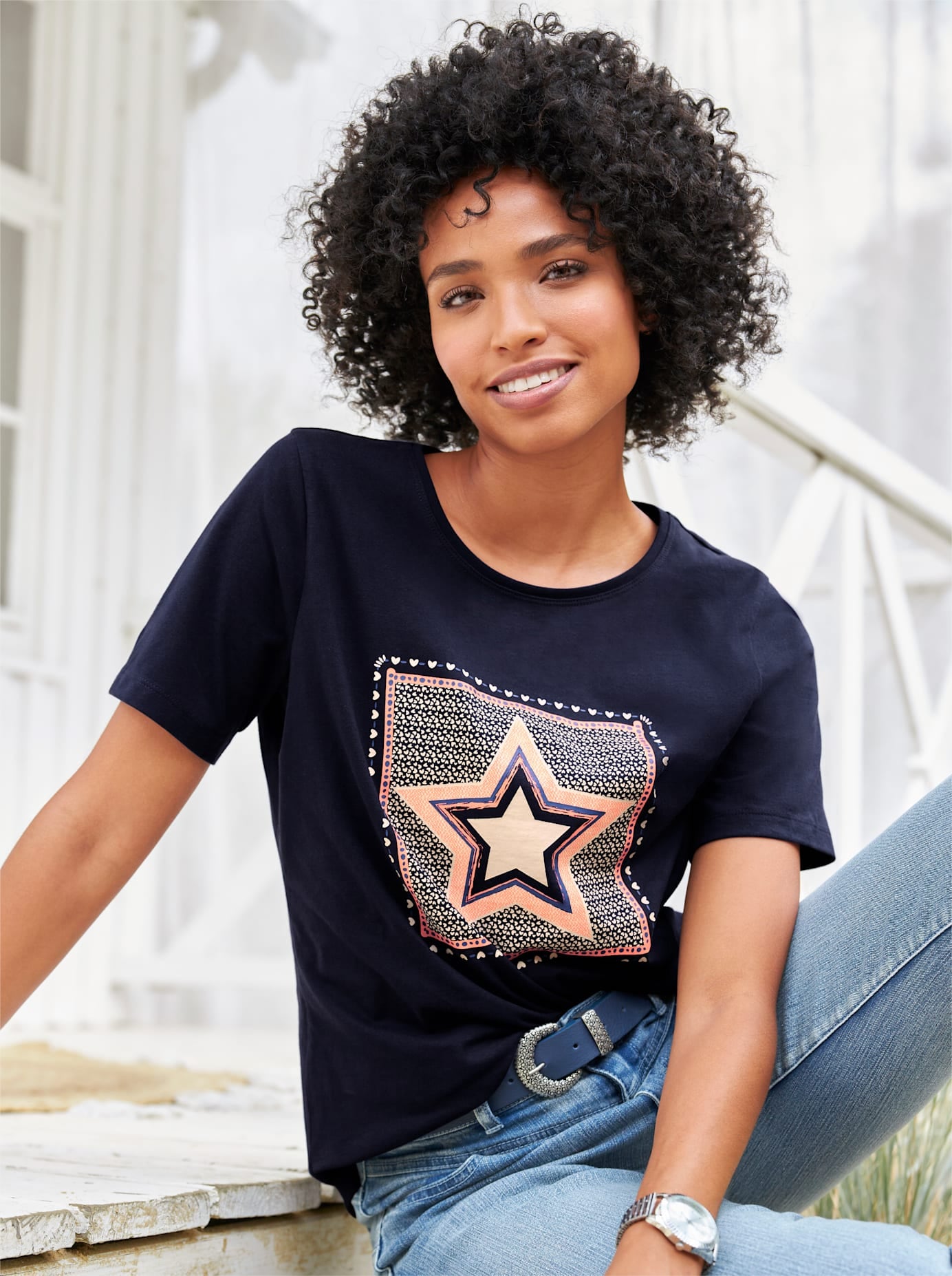 LINEA TESINI by heine T-Shirt "T-Shirt", (1 tlg.) günstig online kaufen