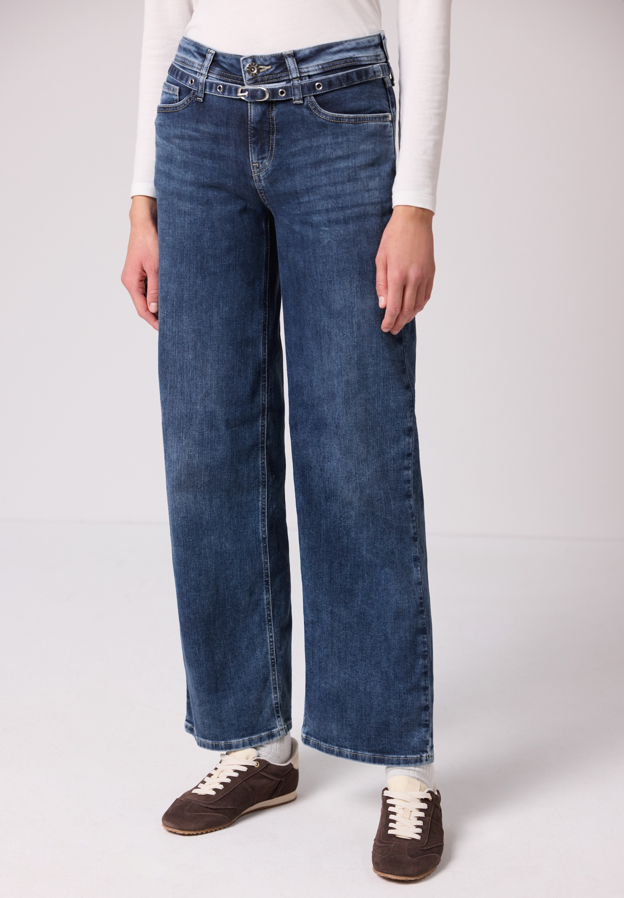 STREET ONE Loose-fit-Jeans Middle Waist günstig online kaufen