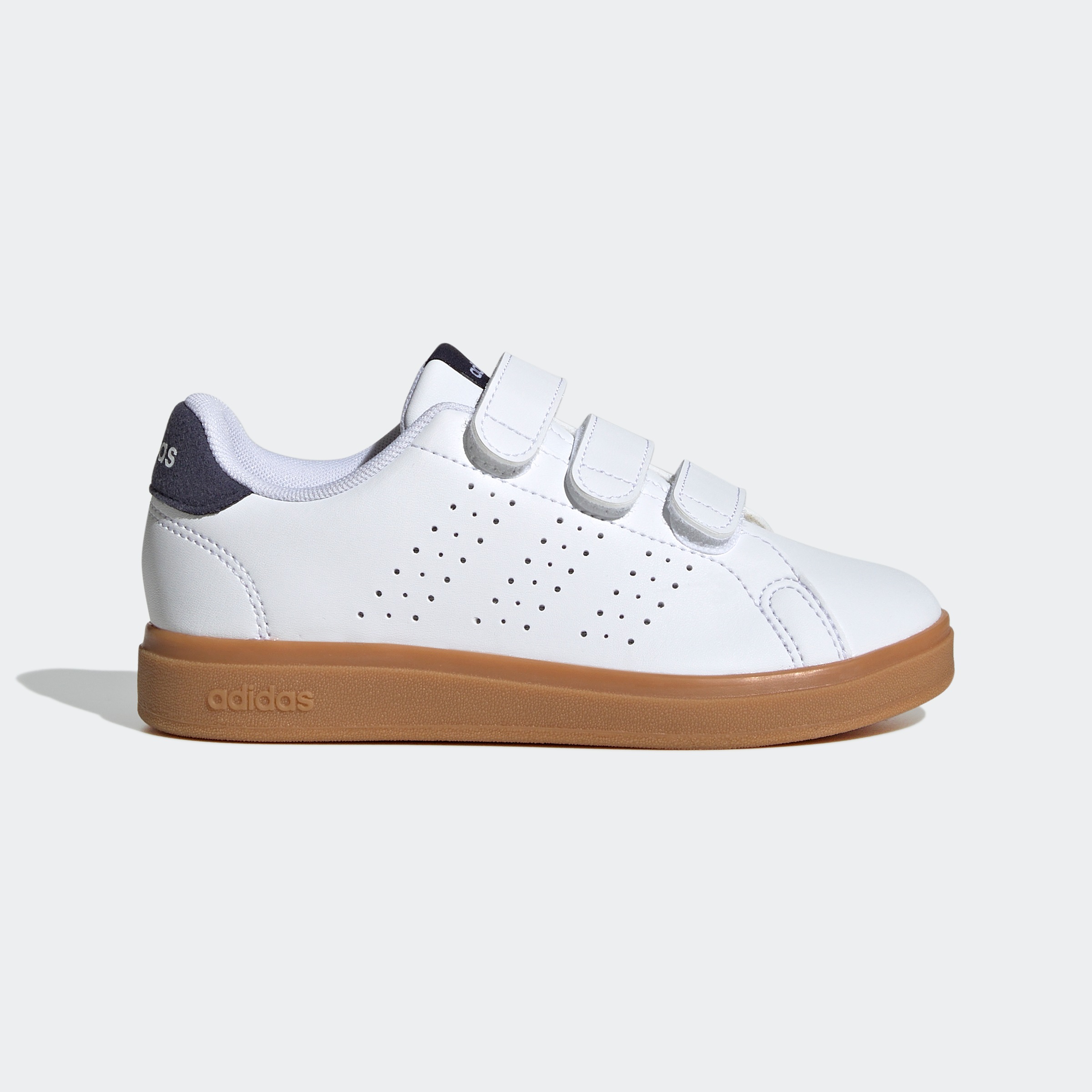 adidas Sportswear Klettschuh »ADVANTAGE BASE 2.0 KIDS«, Design auf den Spuren des adidas Stan Smith