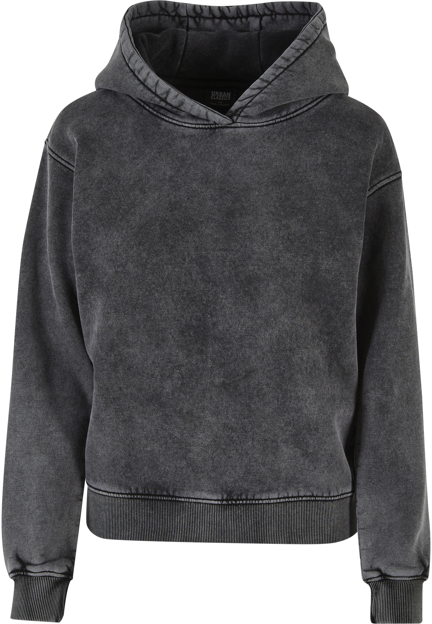URBAN CLASSICS Rundhalspullover "Urban Classics Damen Ladies Stone Washed Hoody" 1 Stk.