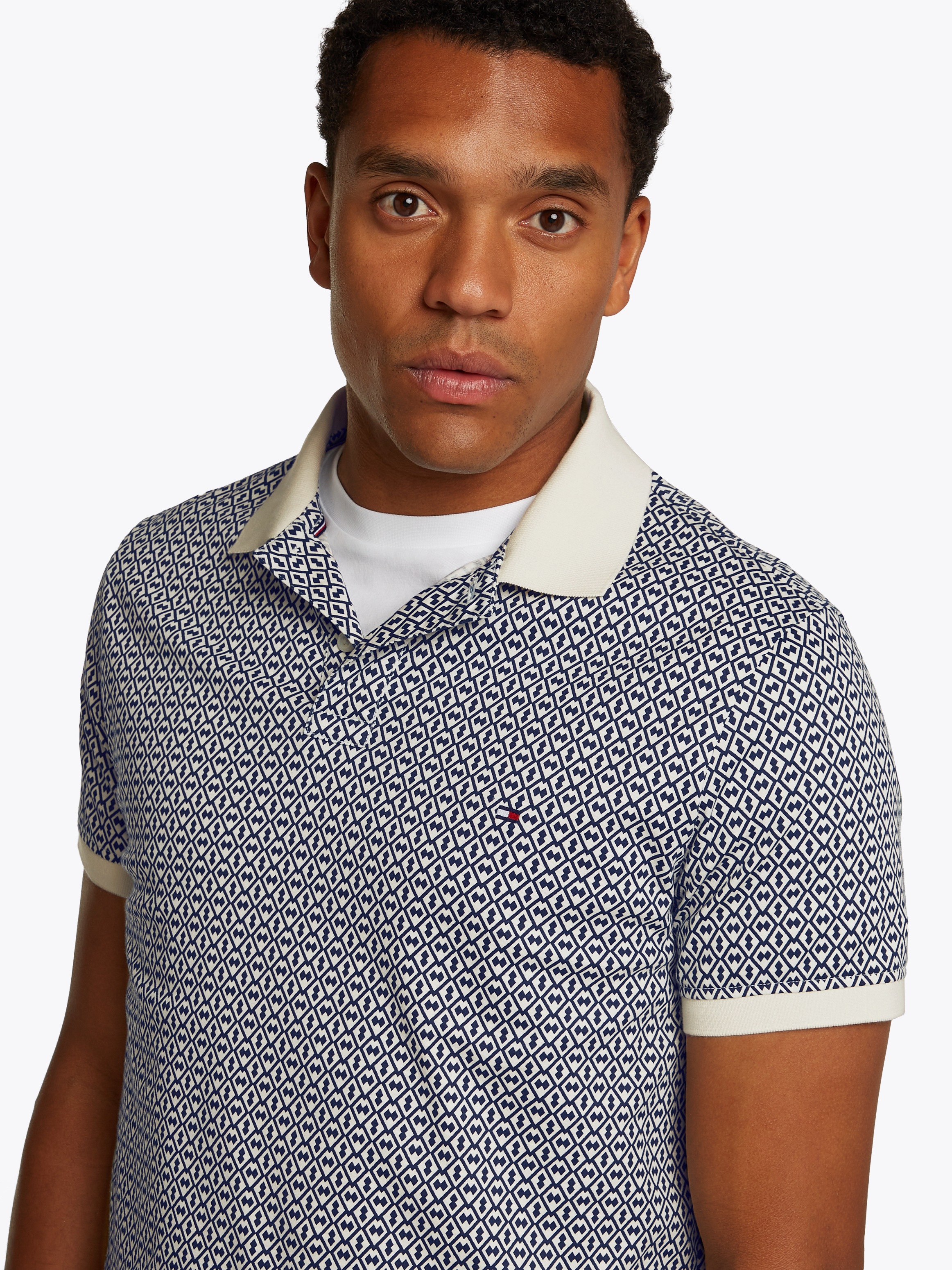 Tommy Hilfiger Poloshirt "INTERLOCK AOP REG POLO" günstig online kaufen