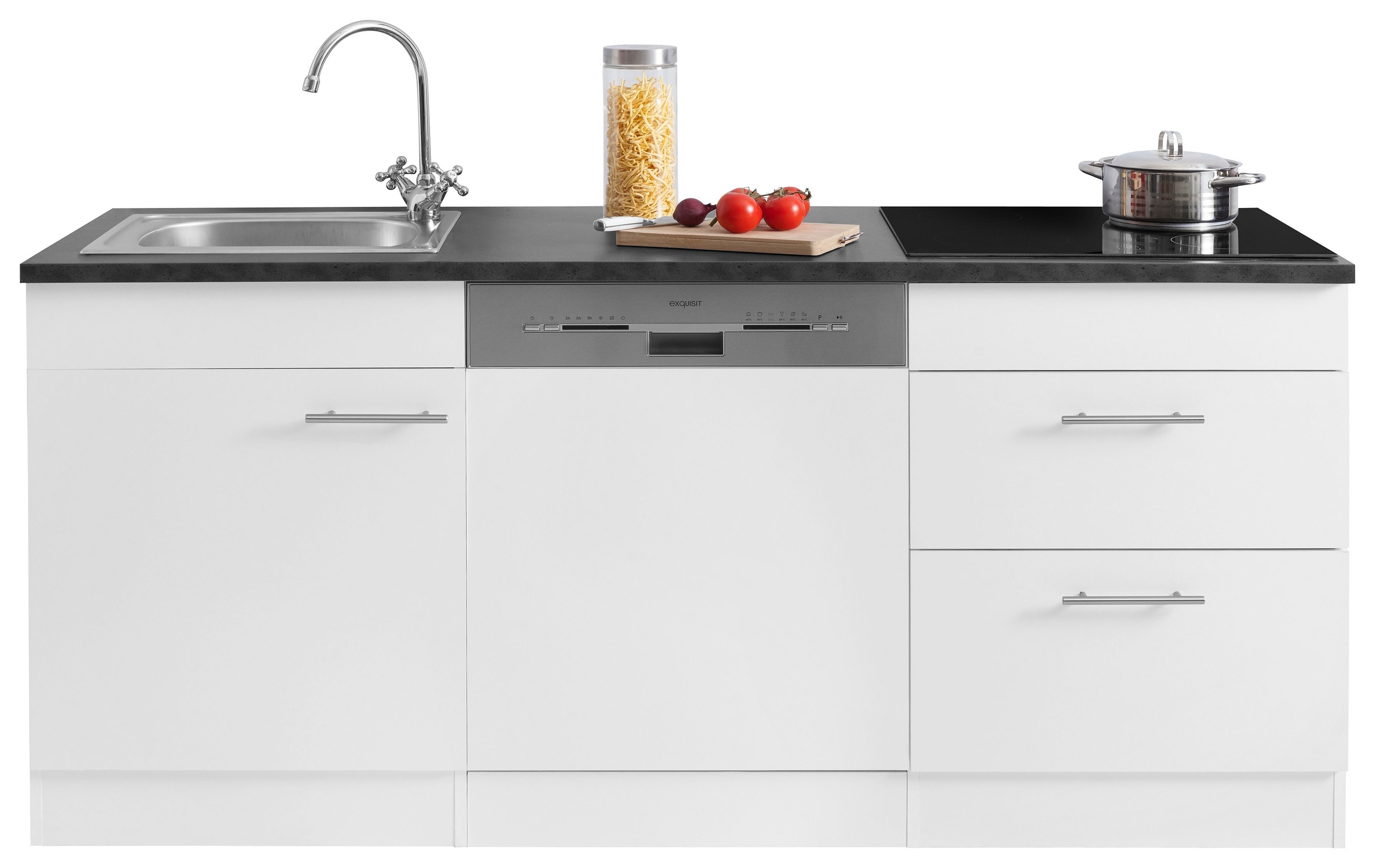 OPTIFIT Küchenzeile »Mini« Breite 180 cm, mit E-Geräten, mit Arbeitsplatte