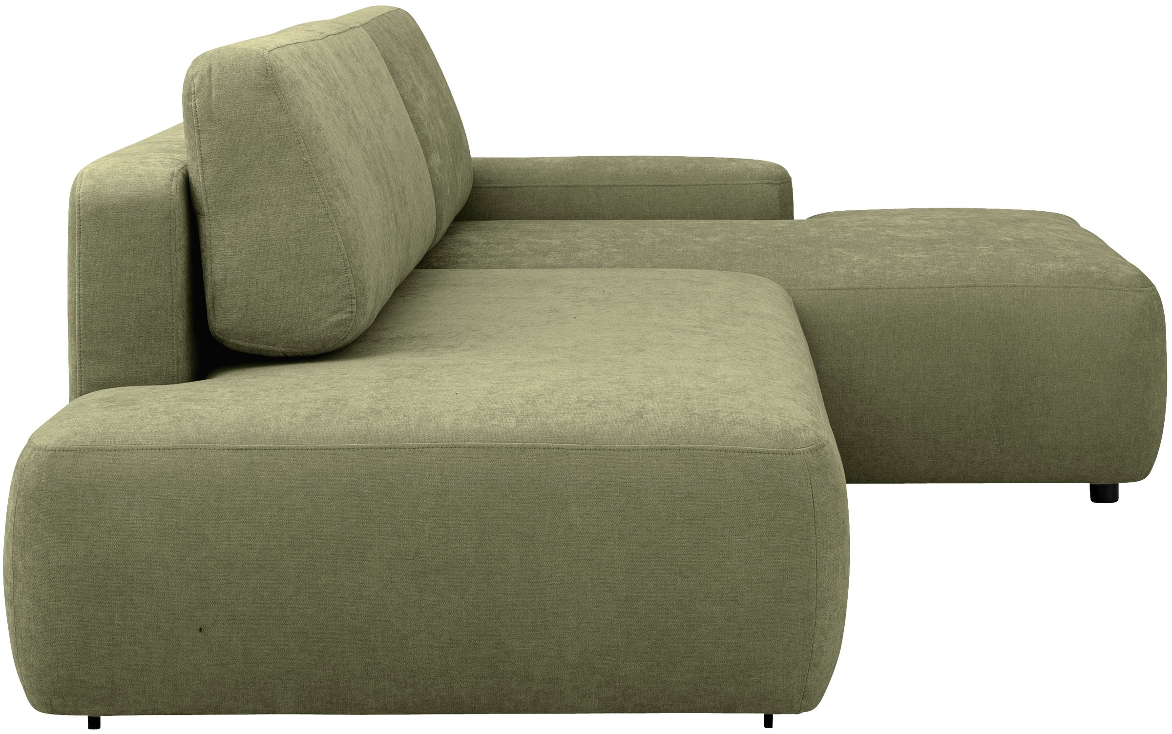 INOSIGN Ecksofa »TORGE, Schlafsofa Cord, Samtvelours u. Strukur fein, Couch in L-Form«, Schlaffunktion und Bettkasten, Liegefläche: 210x125 cm, neues Design