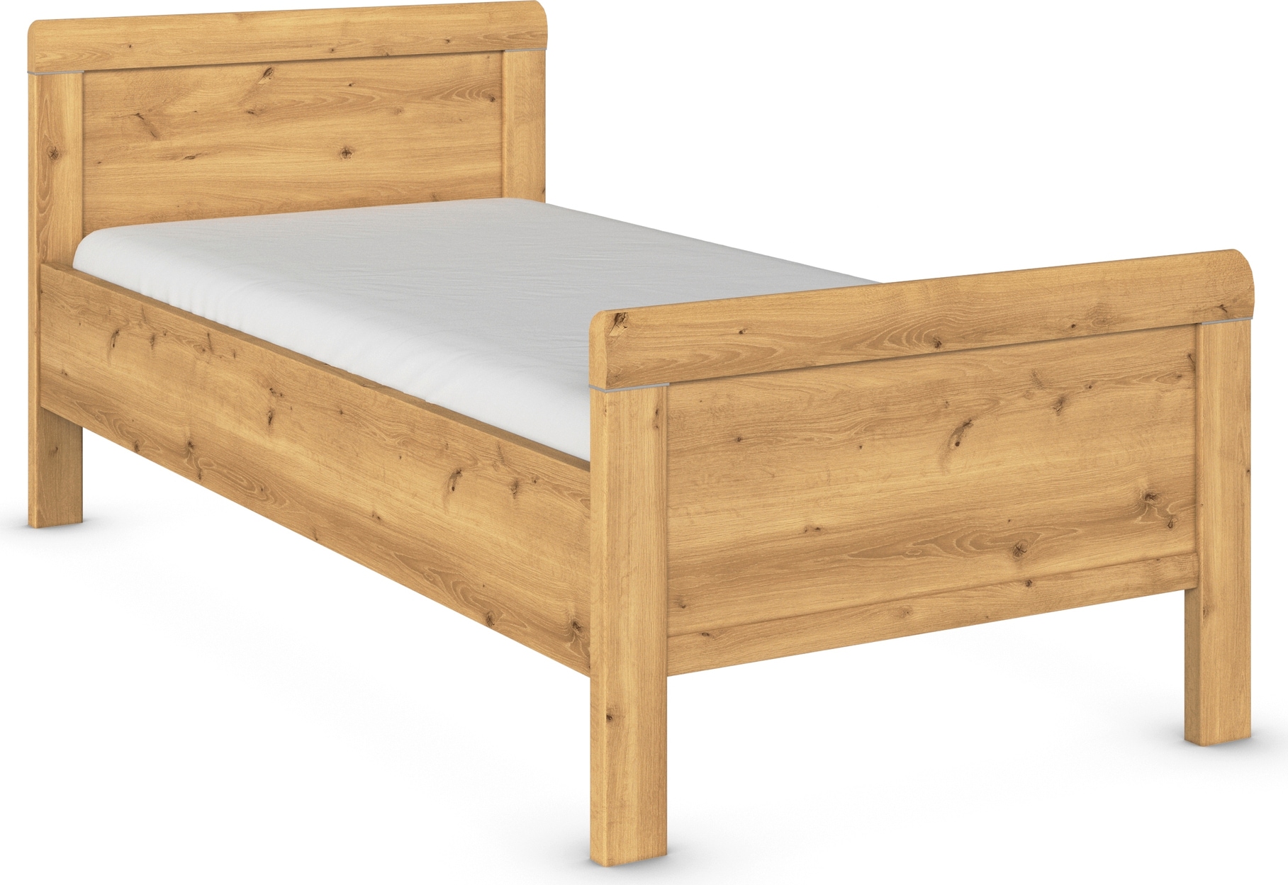 rauch Bett "Bett Einzelbett Stollenbett EVELYN" in Komforthöhe aus Holzwerkstoff in elegantem Stil MADE IN GERMANY