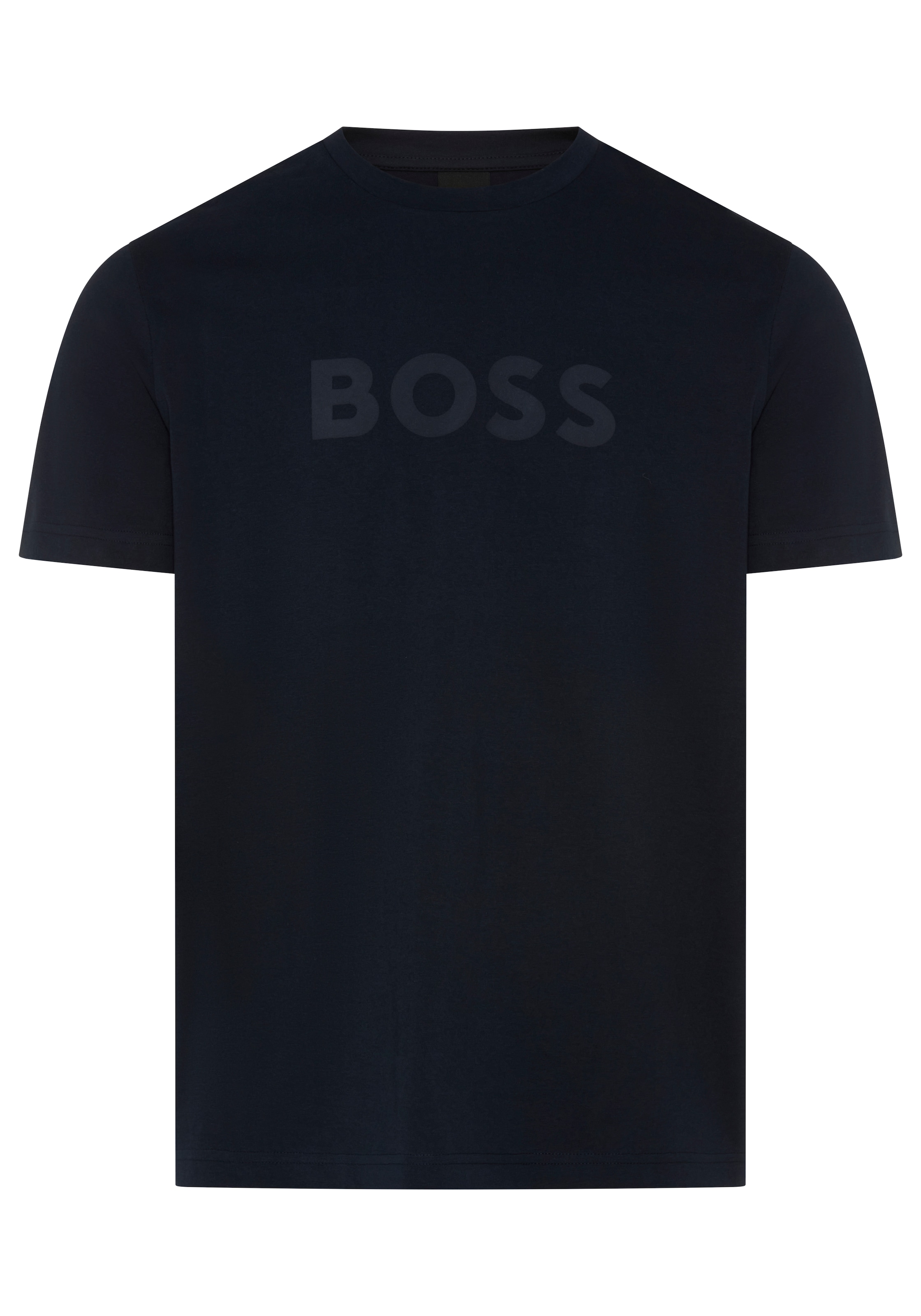 BOSS ORANGE T-Shirt Rundhalsausschnitt, Regular Fit, großer Logodruck