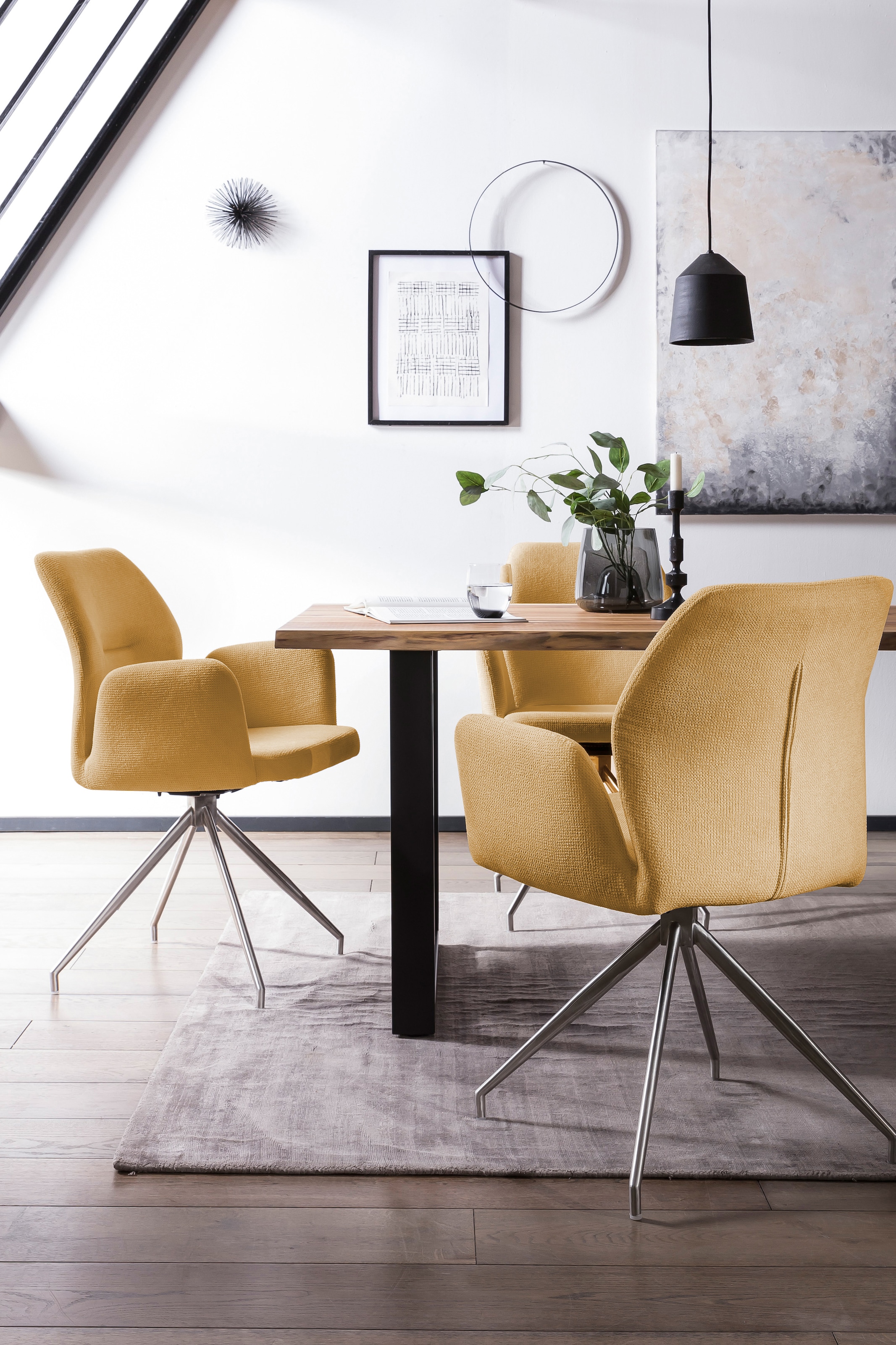 SalesFever Essgruppe, (Set, 5 tlg.), Tischplatte behandelt mit OSMO Hartwachs-Öl in seidenmattem Finish