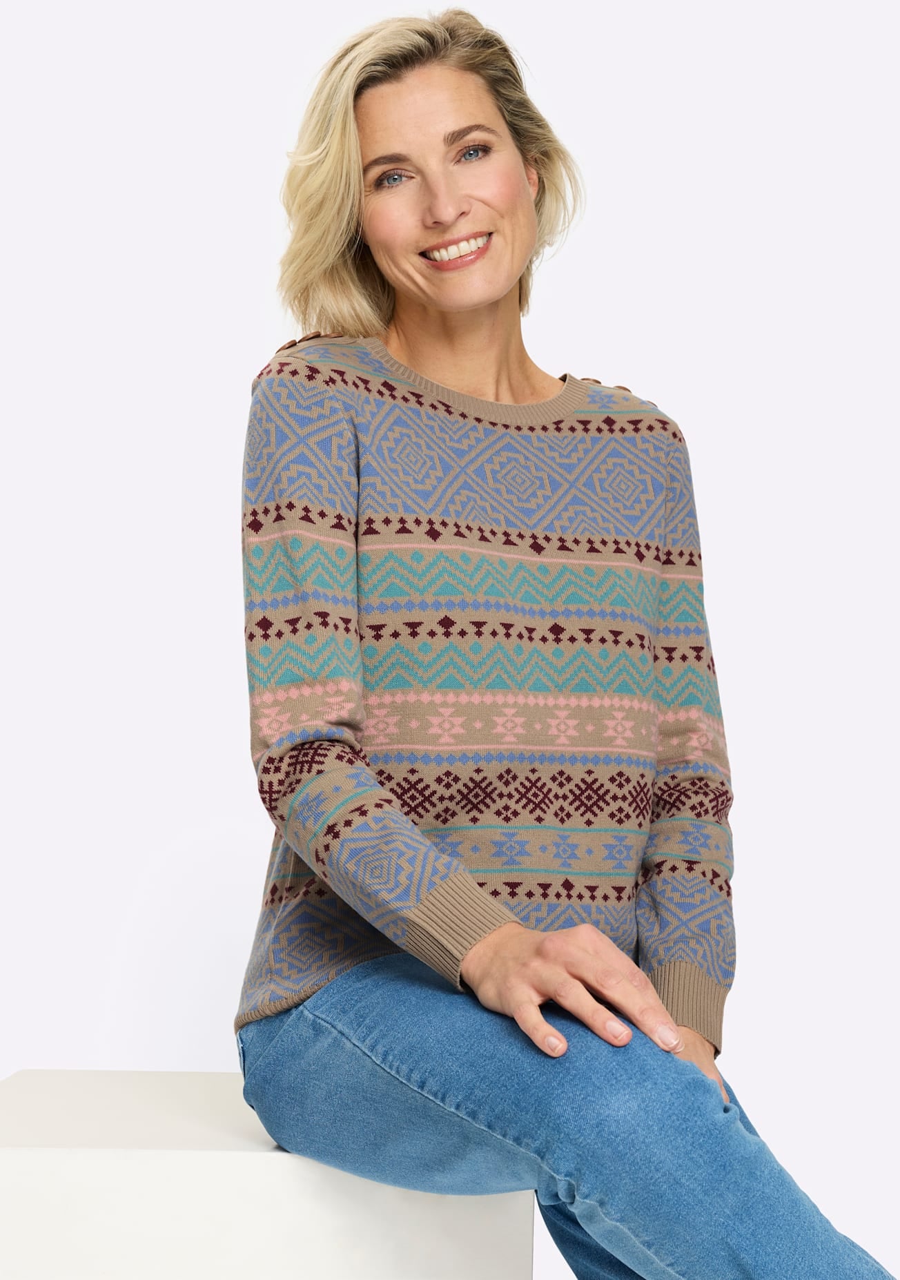 Classic Basics Rundhalspullover »Langarm-Pullover«
