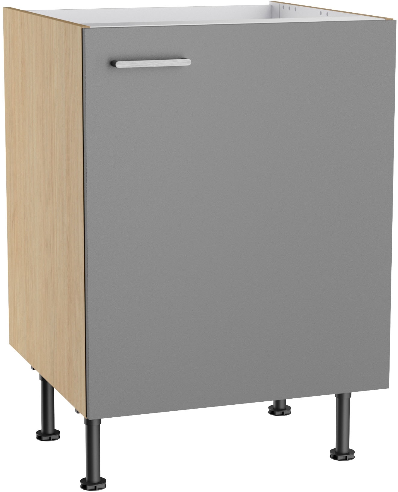KOCHSTATION Spülenschrank "KS-Lucy" Breite 60 cm, mit 1 Tür, höhenverstellbare Füße, Soft-Close