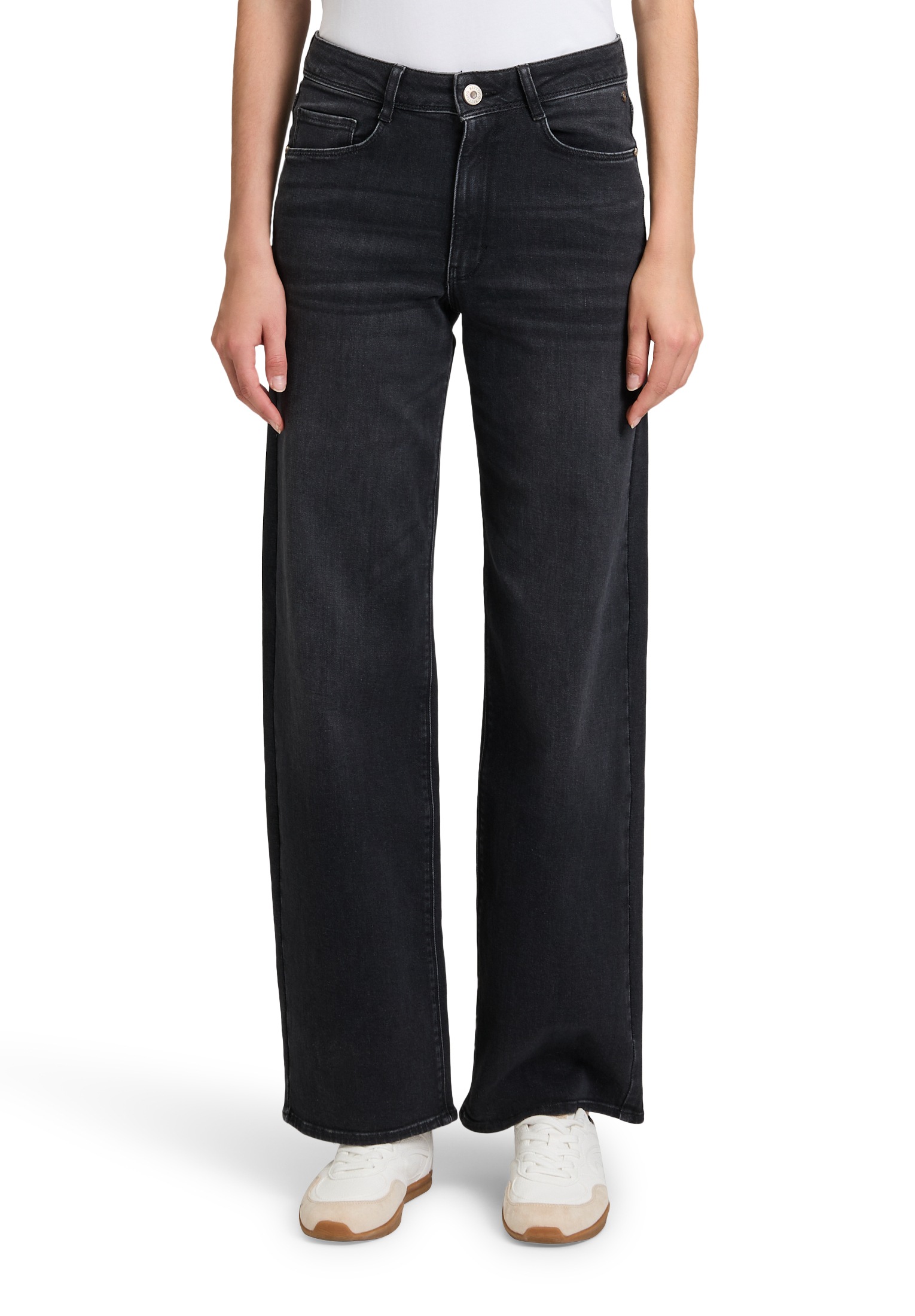 Betty&Co High-waist-Jeans "Betty & Co High Waisted-Jeans mit weitem Bein" günstig online kaufen