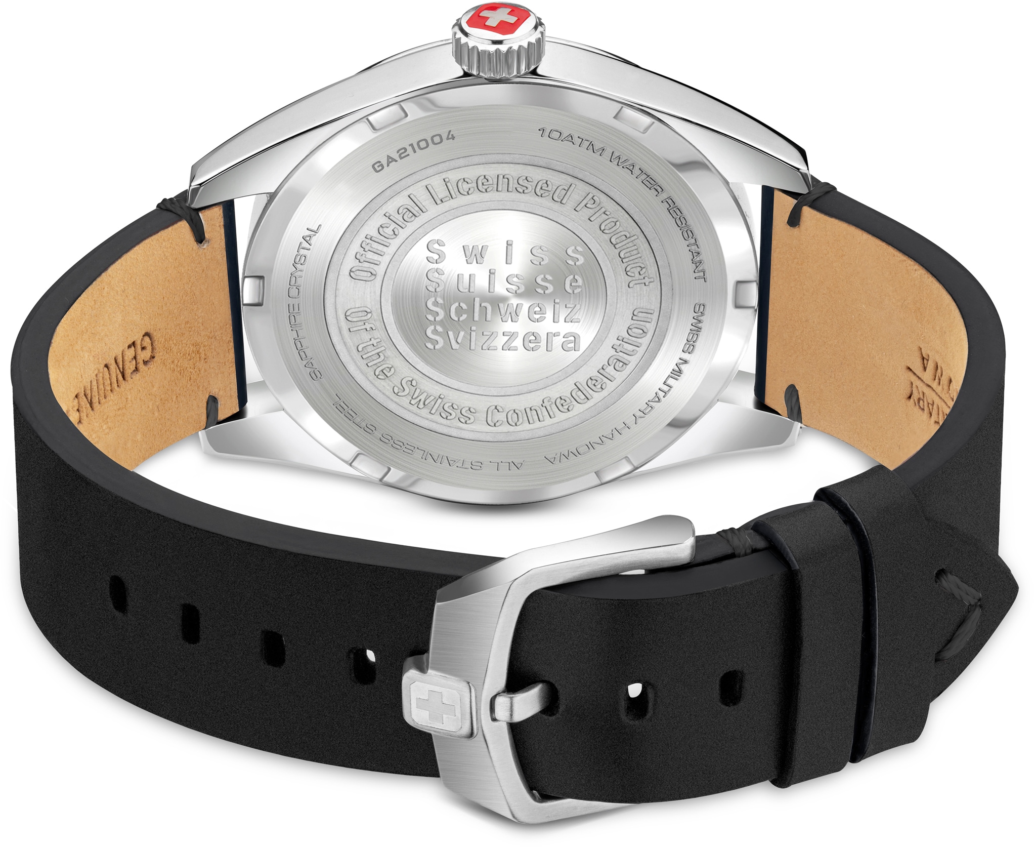 Swiss Military Hanowa Quarzuhr »FALCON, SMWGA2100401«, Armbanduhr, Herrenuhr, Schweizer Uhr, Saphirglas, Swiss Made