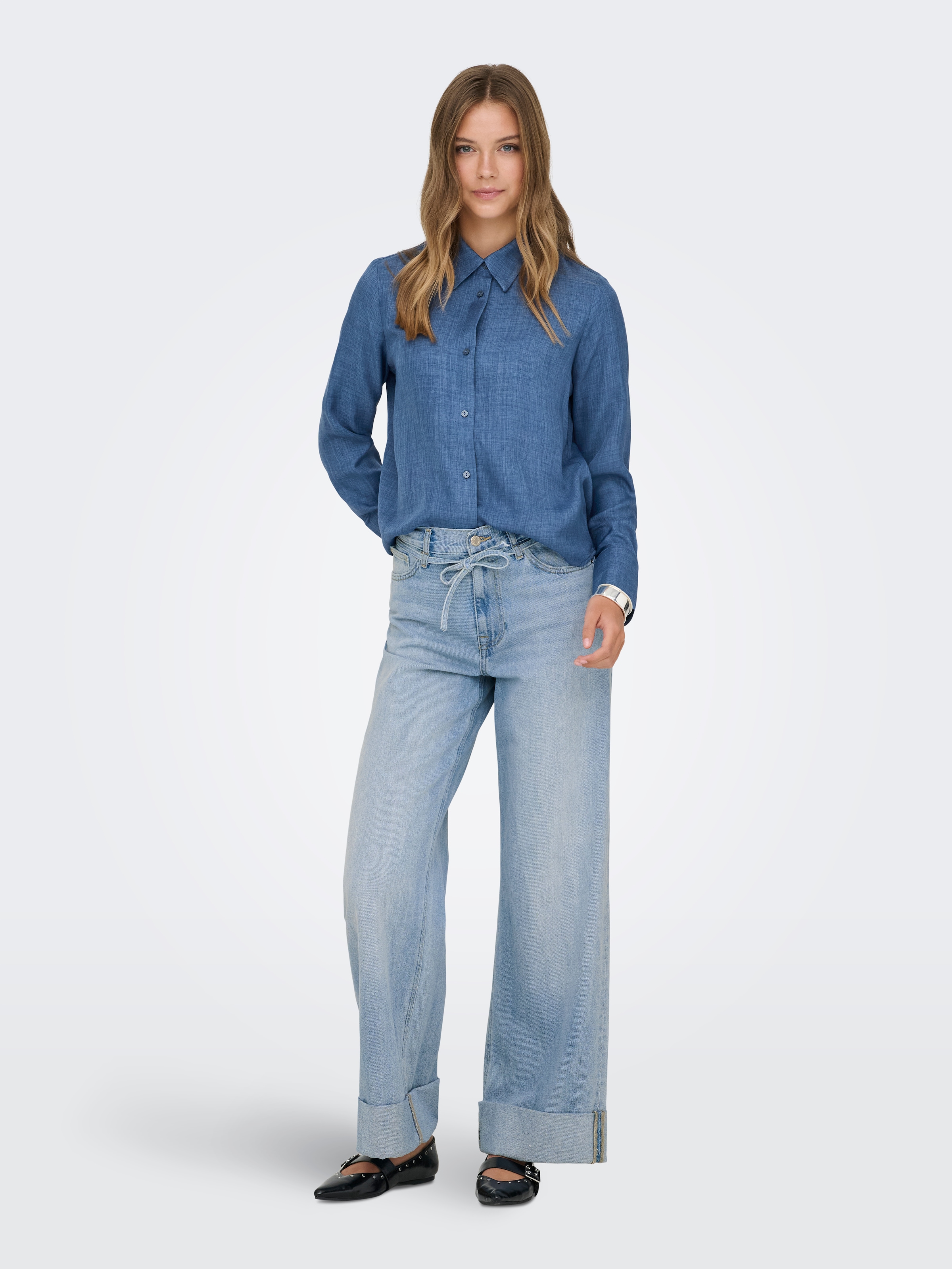 ONLY Hemdbluse »ONLBETTY MELLI LS SHIRT WVN«